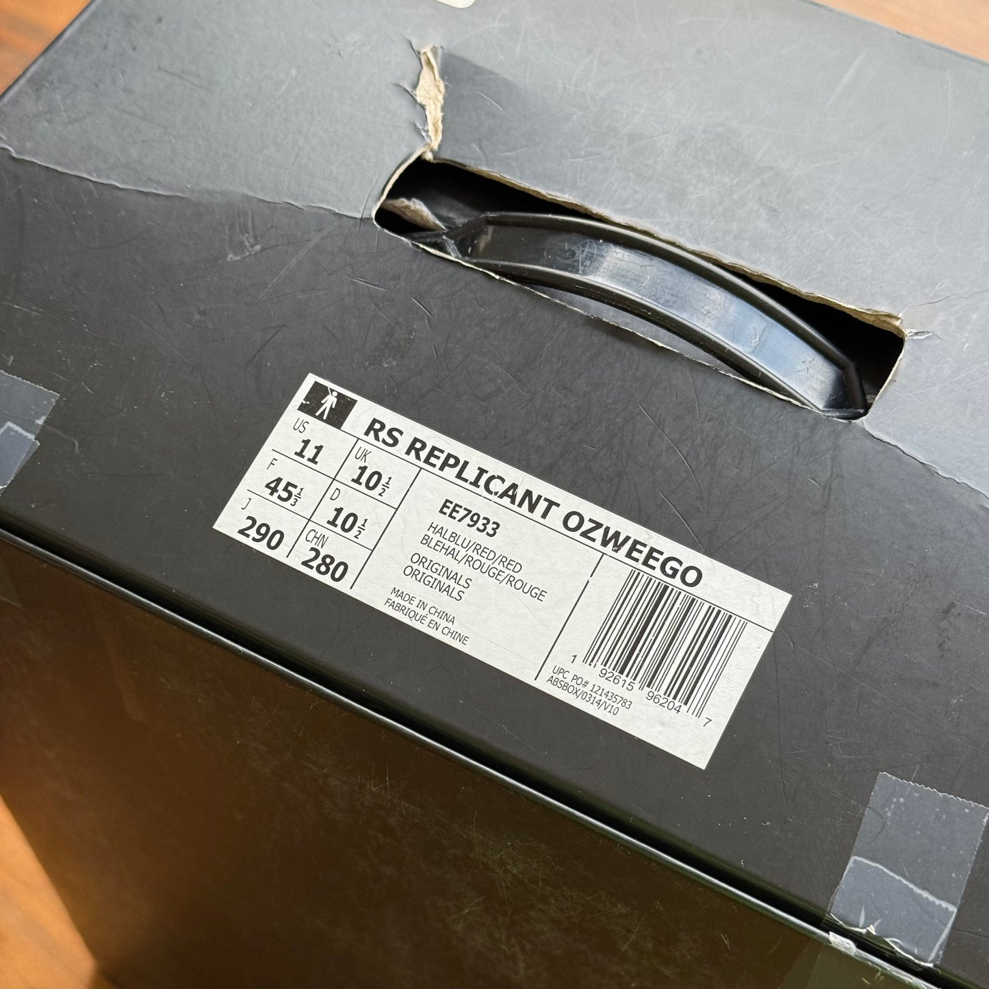 Size 11 - Raf Simons x Ozweego Replicant 'Red Halo Blue' (Used)