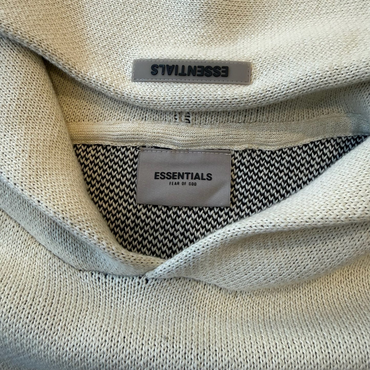 Fear of God ESSENTIALS Knit Hoodie 'Cream'