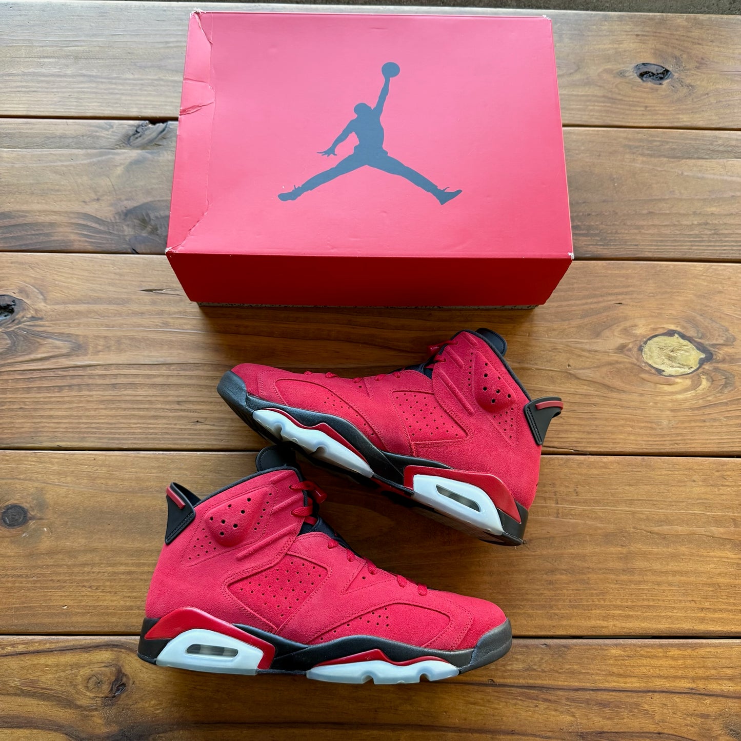 Size 14 - Jordan 6 Retro 'Toro Bravo' (Used)