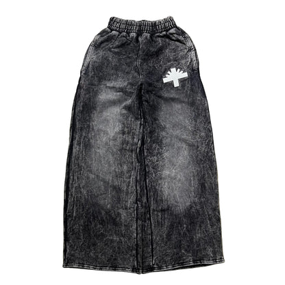 Large - Vertabrae Flare Sweatpants
