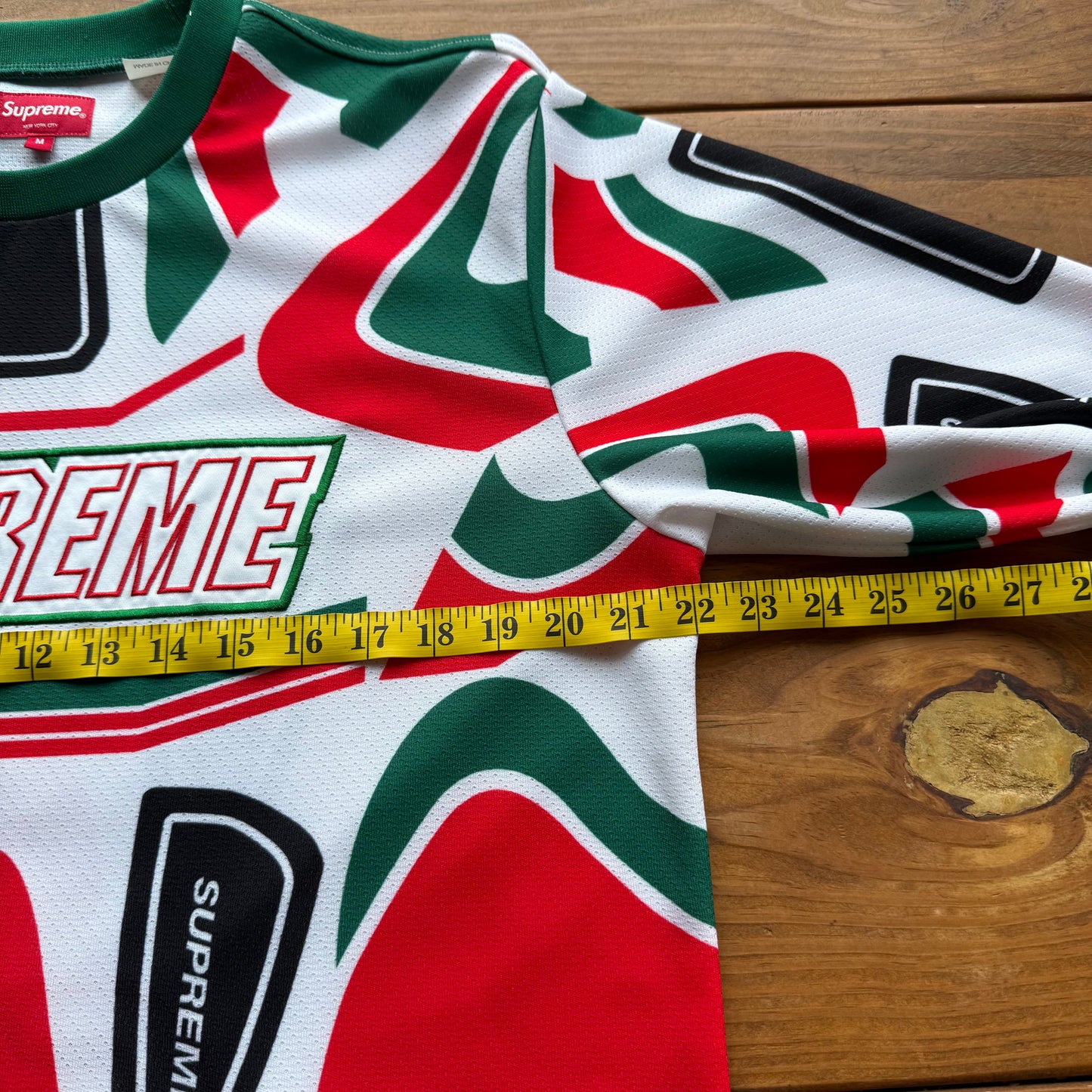 Medium - Supreme Decals Moto Jersey 'White'