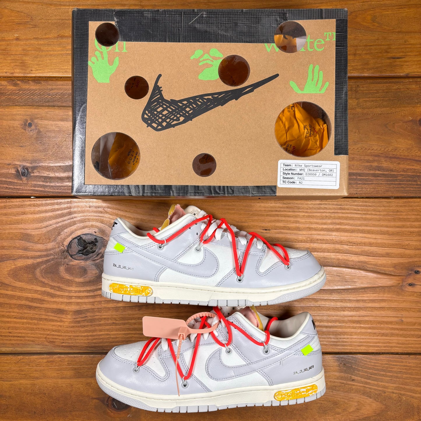 Off-White x Dunk Low 'Lot 06 of 50' (Used)