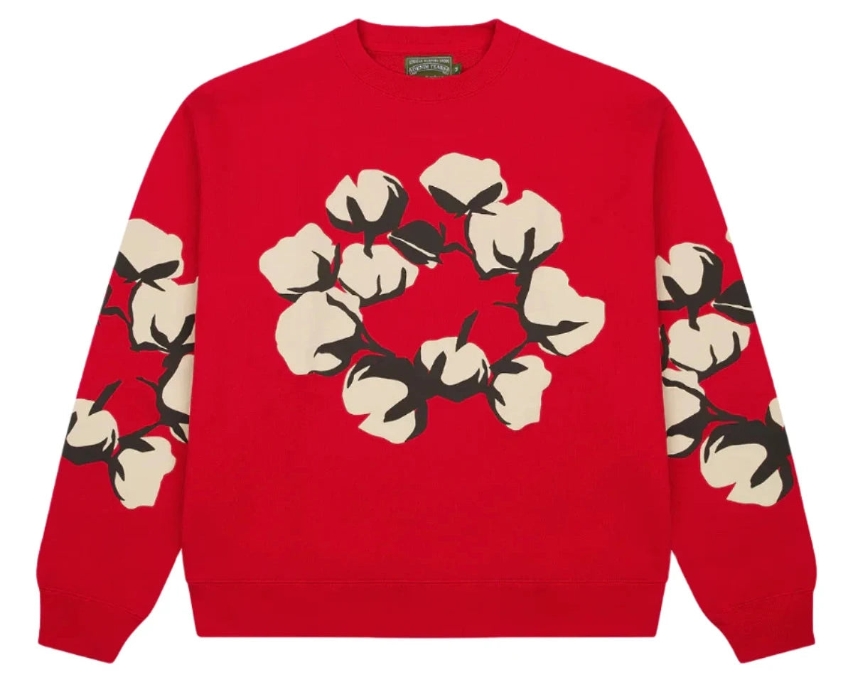 Denim Tears x CPFM Cactus Tears Crewneck 'Red'