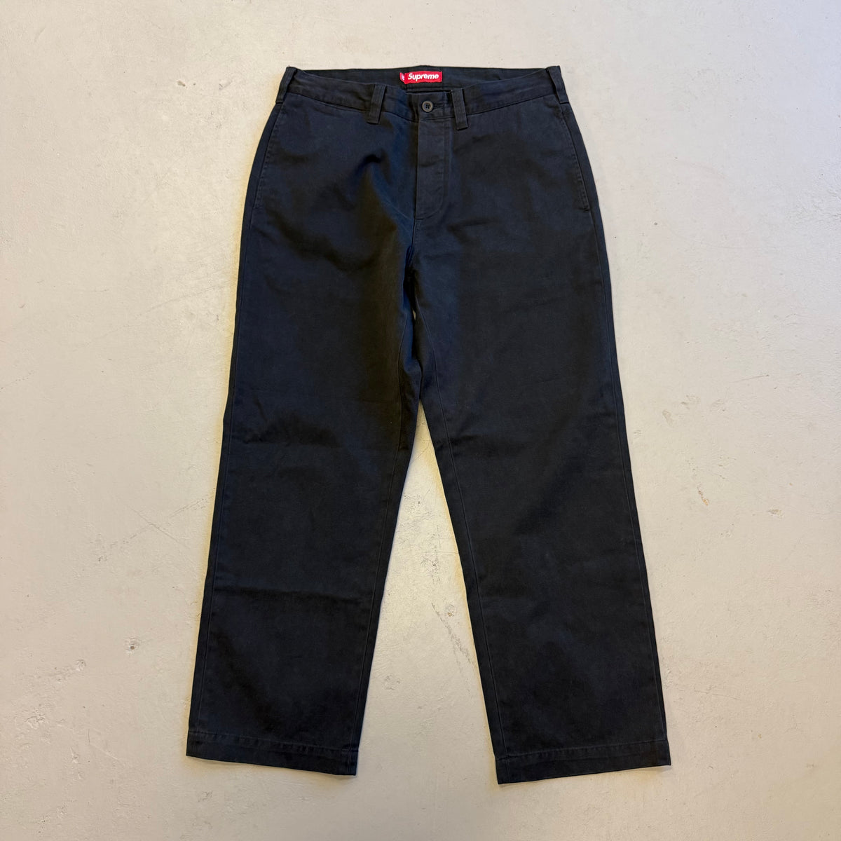 Supreme Chino Pin Up Pant 'Black' (Pre-Owned) - Size 32