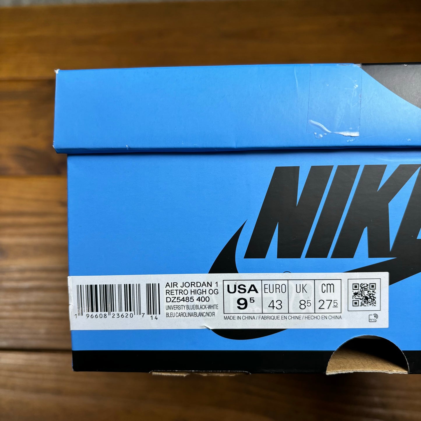 Jordan 1 Retro High OG 'UNC Toe' (Used)