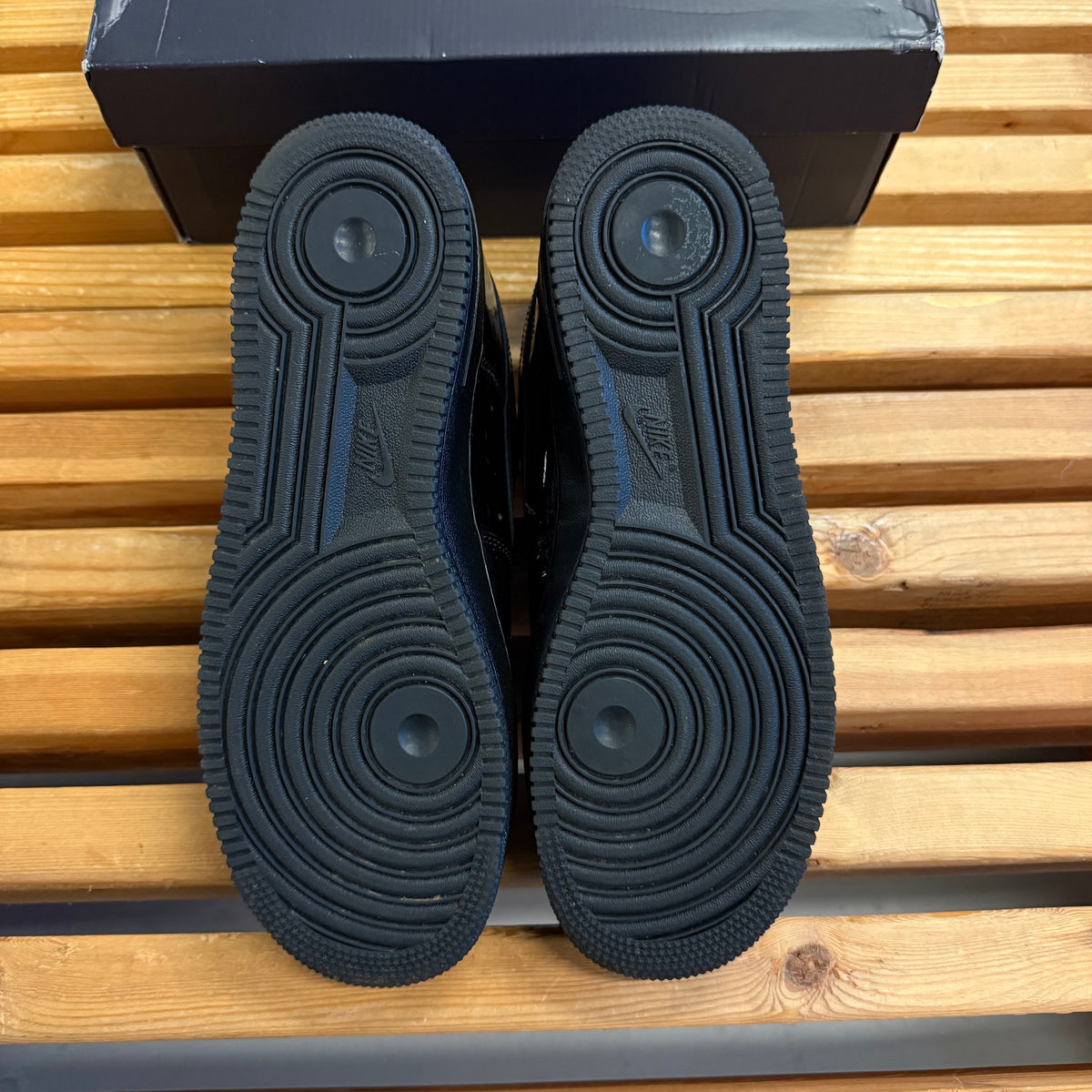 Nike Air Force 1 Low Patent Leather Premium 'Black' (Used) - Size 10.5