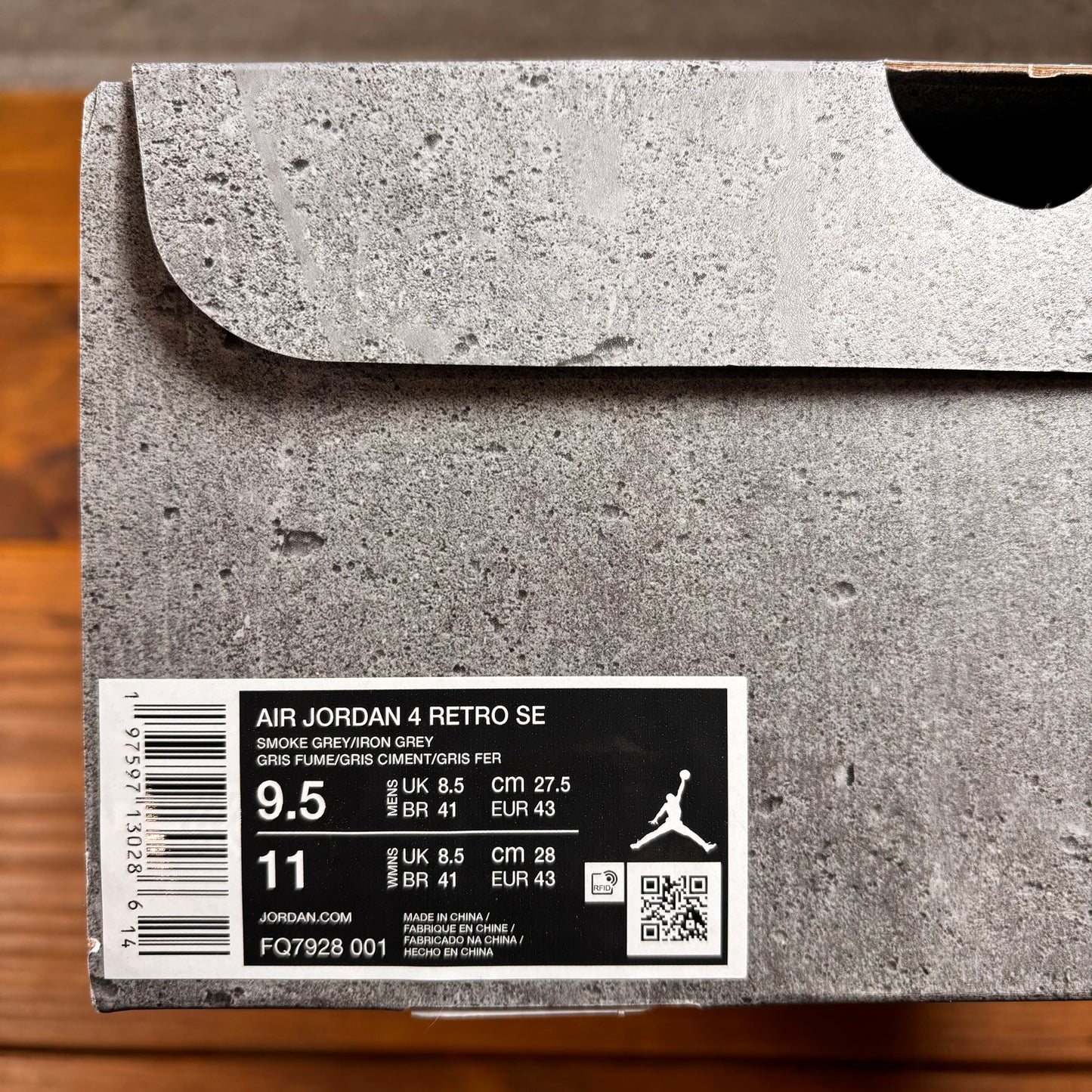 Jordan 4 Retro SE 'Wet Cement' (Used)