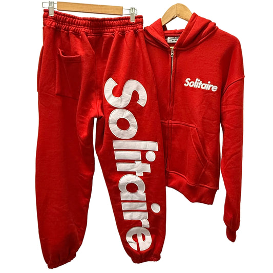 Solitaire Sweatsuit 'Red' (Pre-Owned) - Small