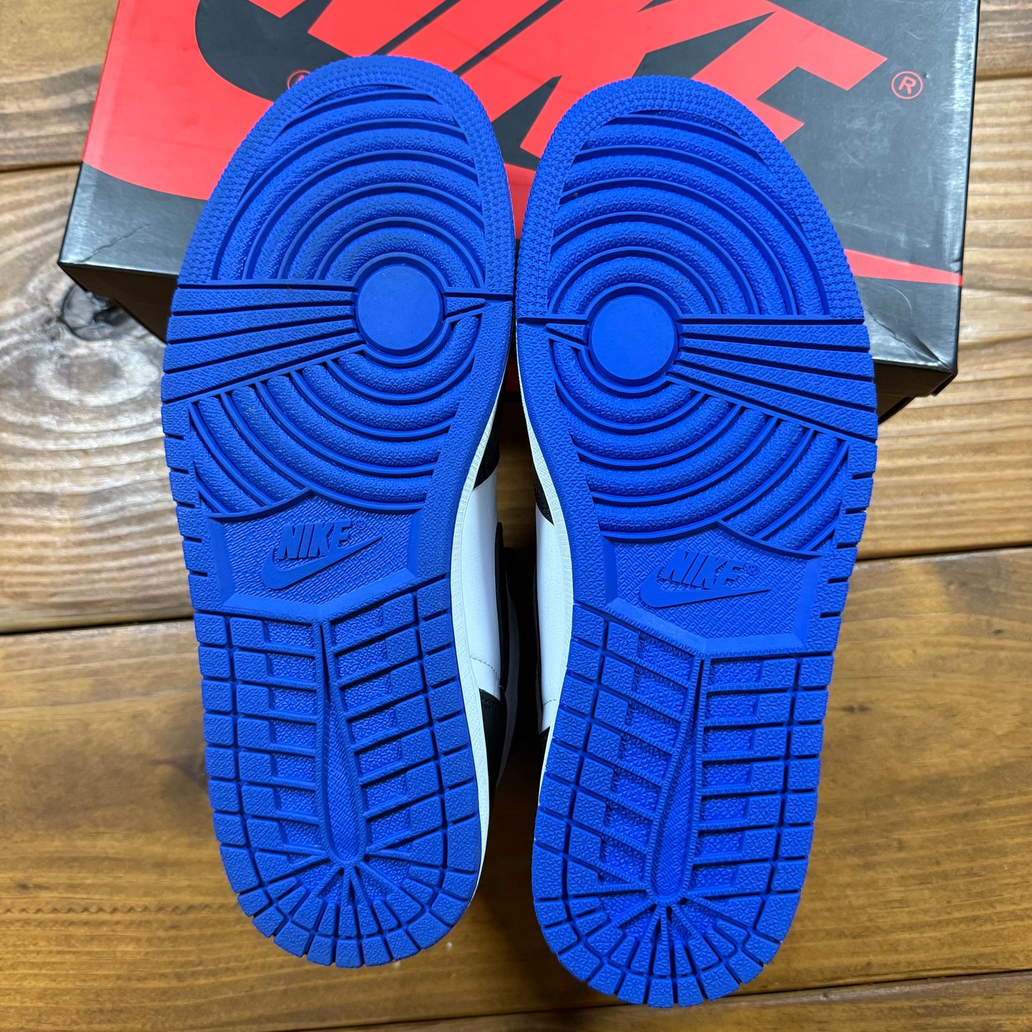 SIZE 9 - Jordan 1 Retro High OG 'Royal Toe' (Used)