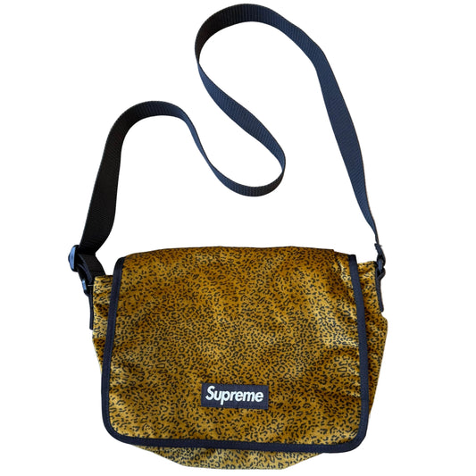 Supreme Velvet Small Messenger Bag "Tan Leopard"