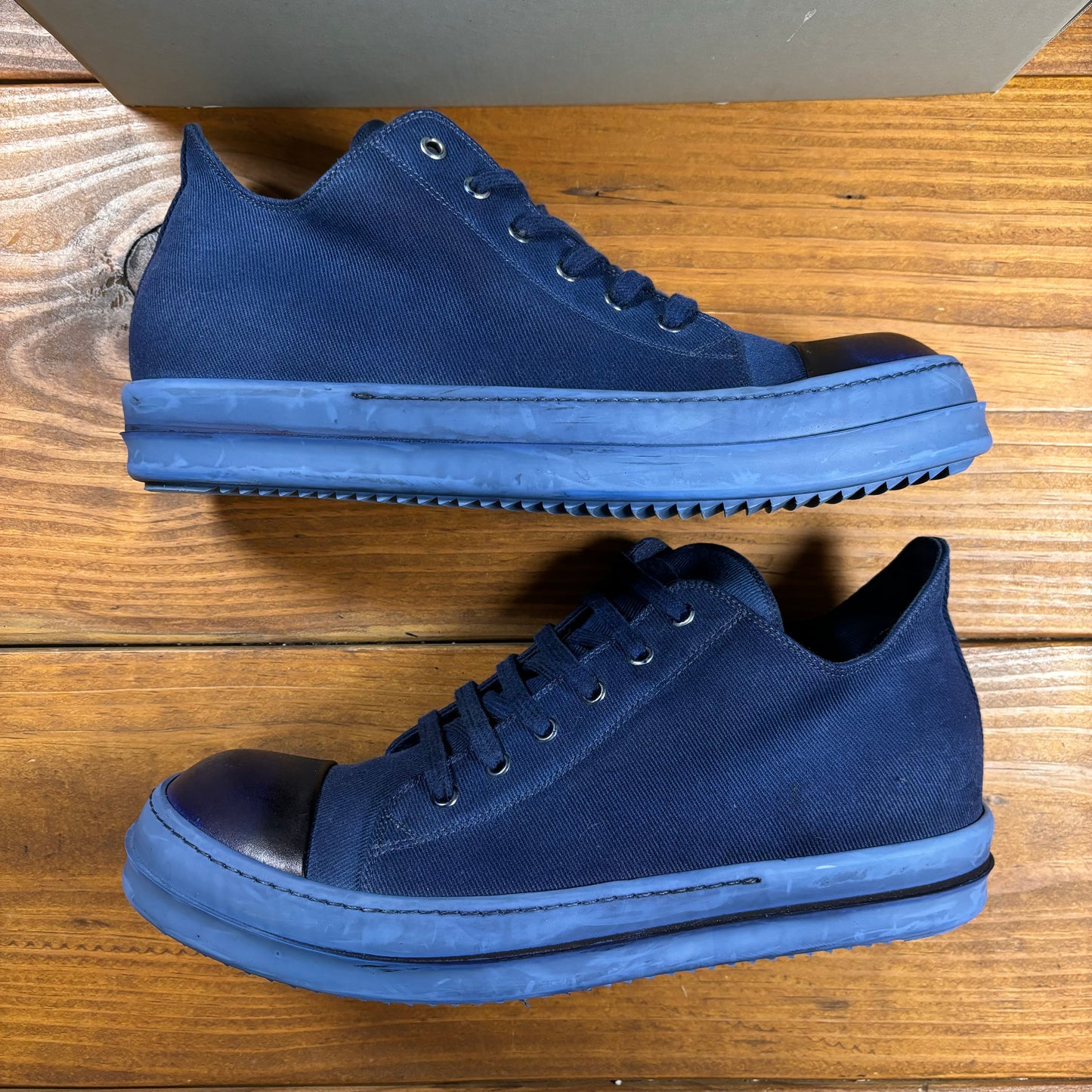 Rick Owens EDFU DRKSHDW Low Sneaker - Indigo (Used)