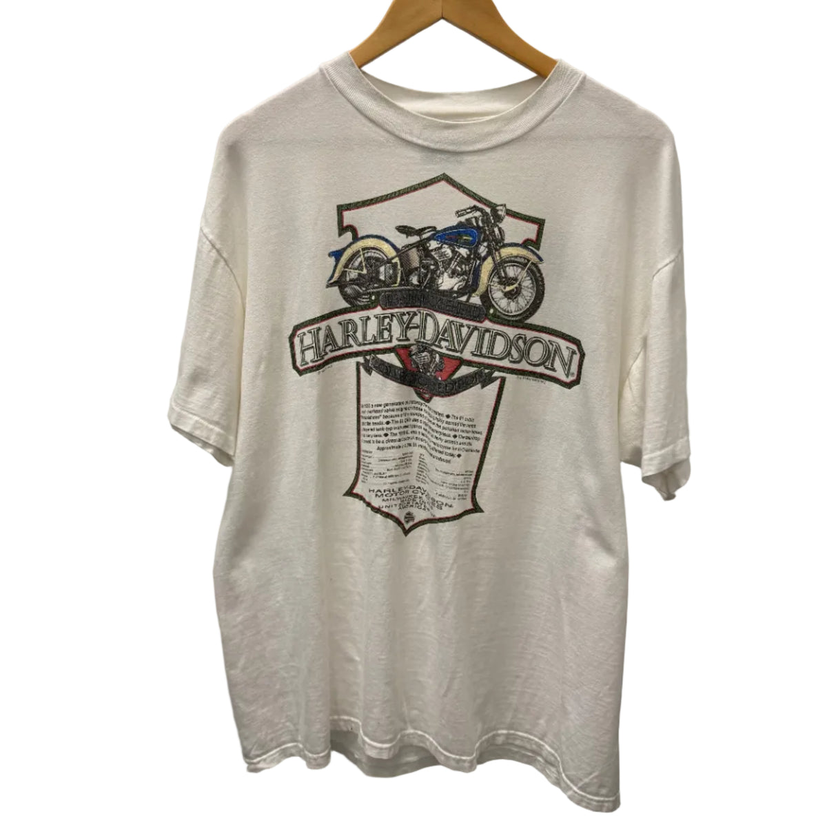 Vintage Harley Davidson Knucklehead Tee - XL