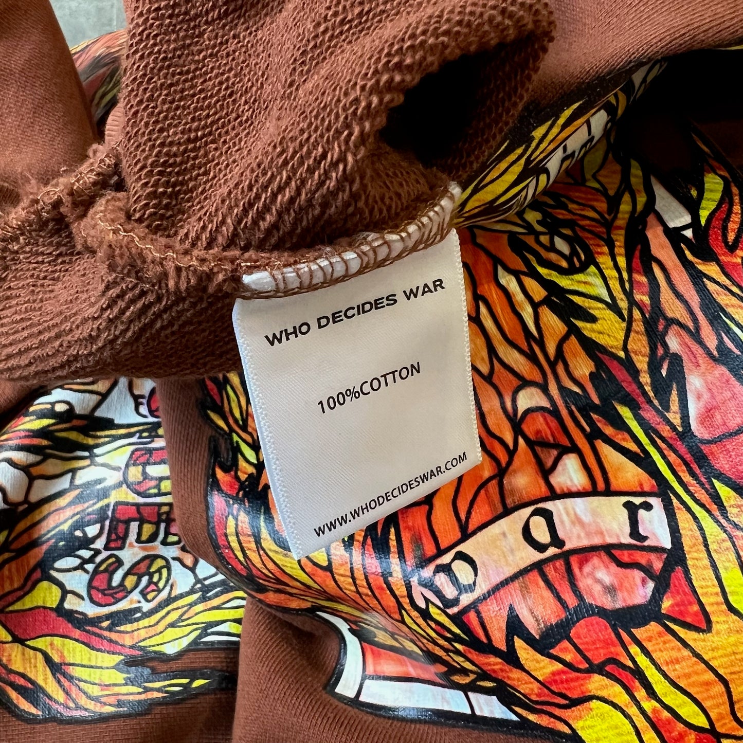 WHO DECIDES WAR 'EMBELLISHED FLAME' HOODIE (USED)