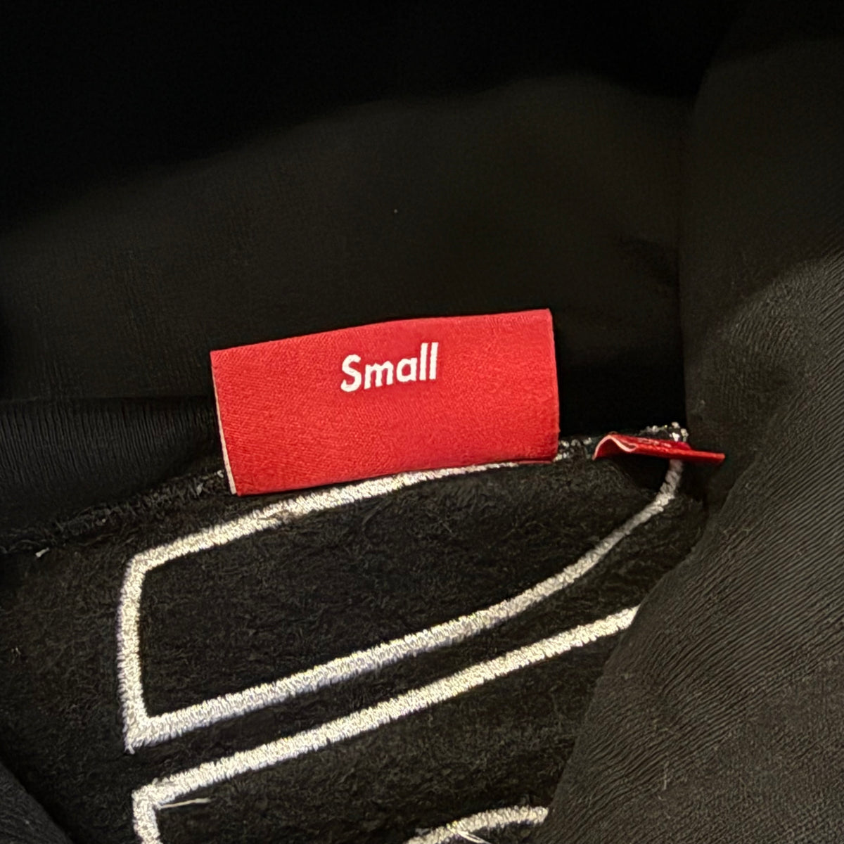 Supreme Applique Hooded Sweatshirt 'Black' (Pre-Owned) - Small
