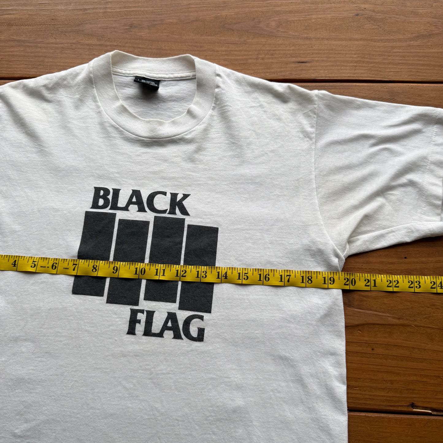 Groß - Vintage Black Flag T-Shirt