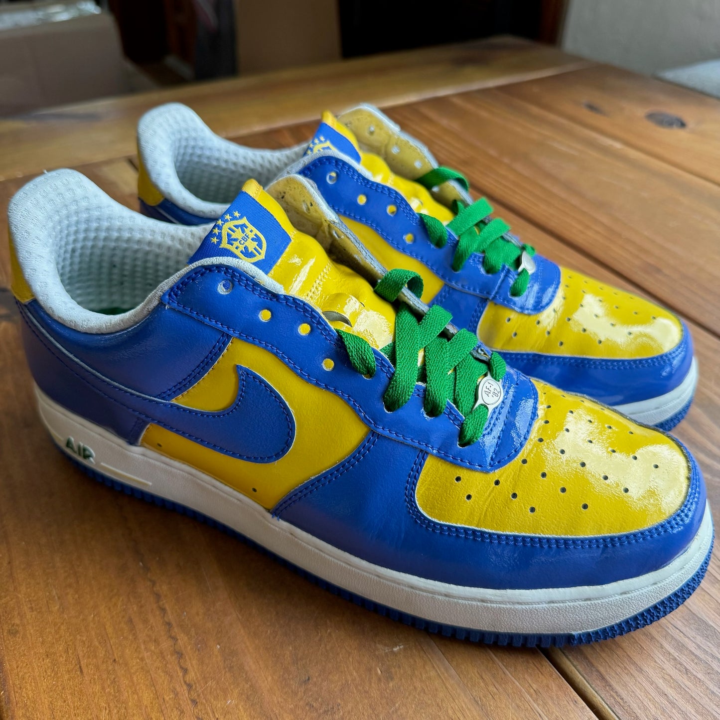Size 10.5 - Air Force 1 Premium 'Brazil World Cup' (Used)