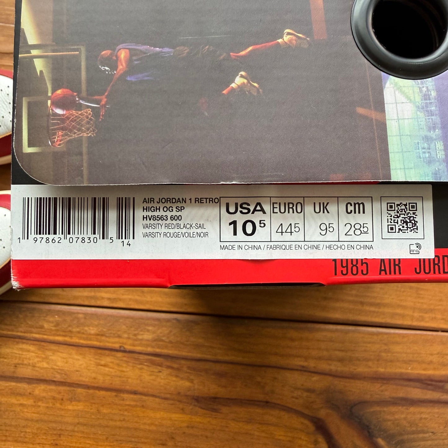Talla 10.5 - Union LA x Jordan 1 Retro High OG SP 'Chicago Shadow' (Usado)