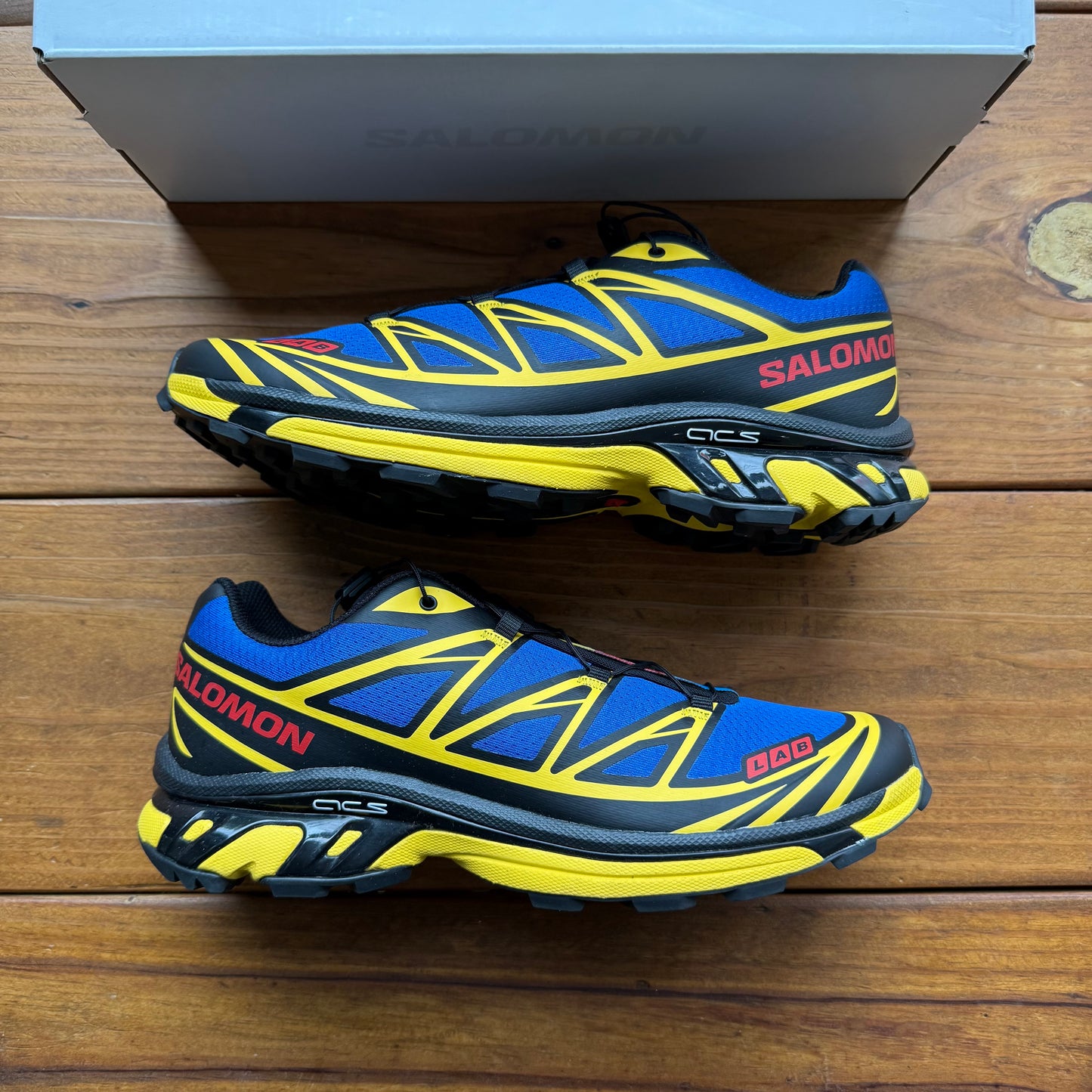 Size 11.5 - JJJJound x XT-6 'Nautical Blue Lemon' (Used)