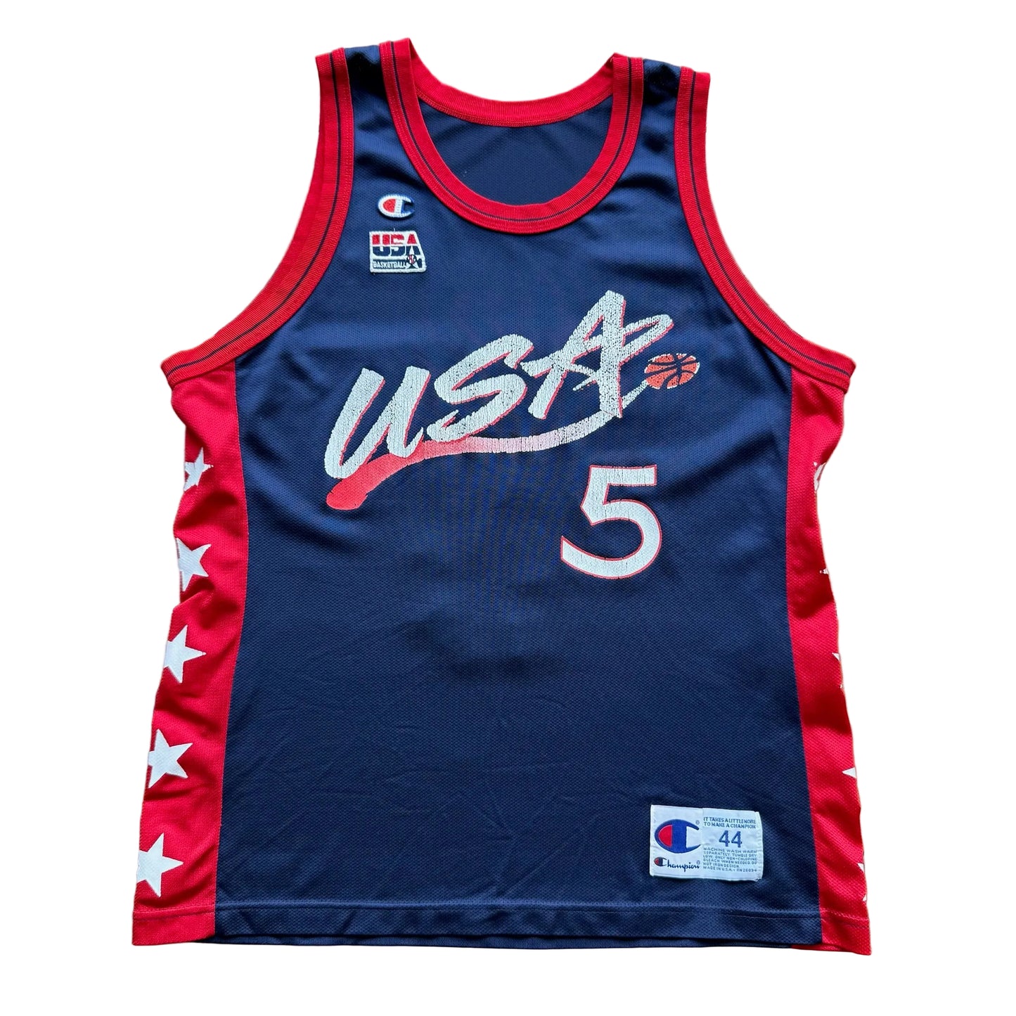 Grande - Camiseta Champion vintage de Grant Hill de la selección de EE. UU.