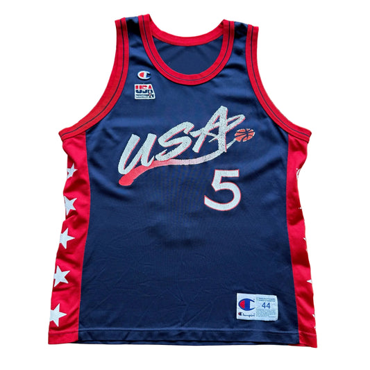Large - Vintage Grant Hill Team USA Champion Jersey