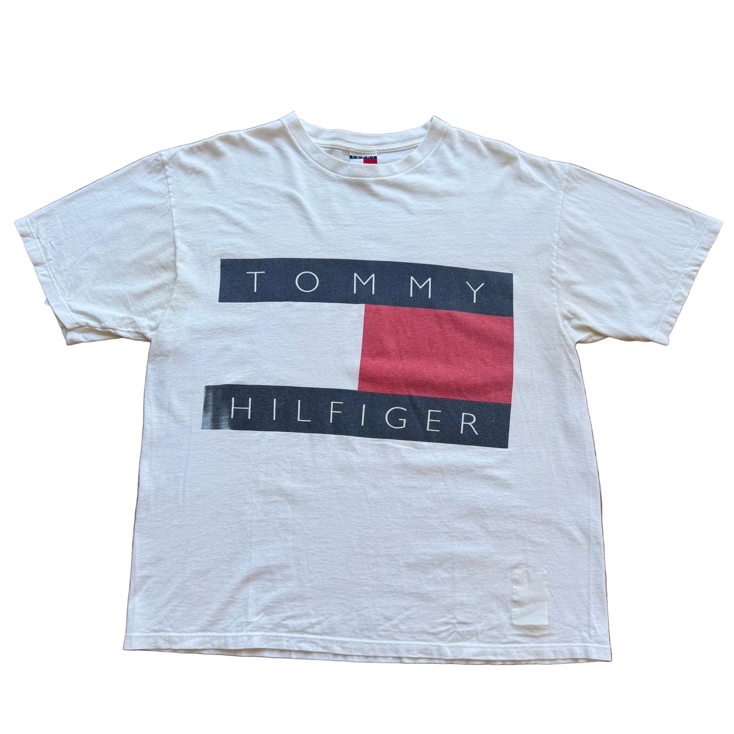 XL – Vintage Tommy Hilfiger Flaggen-T-Shirt