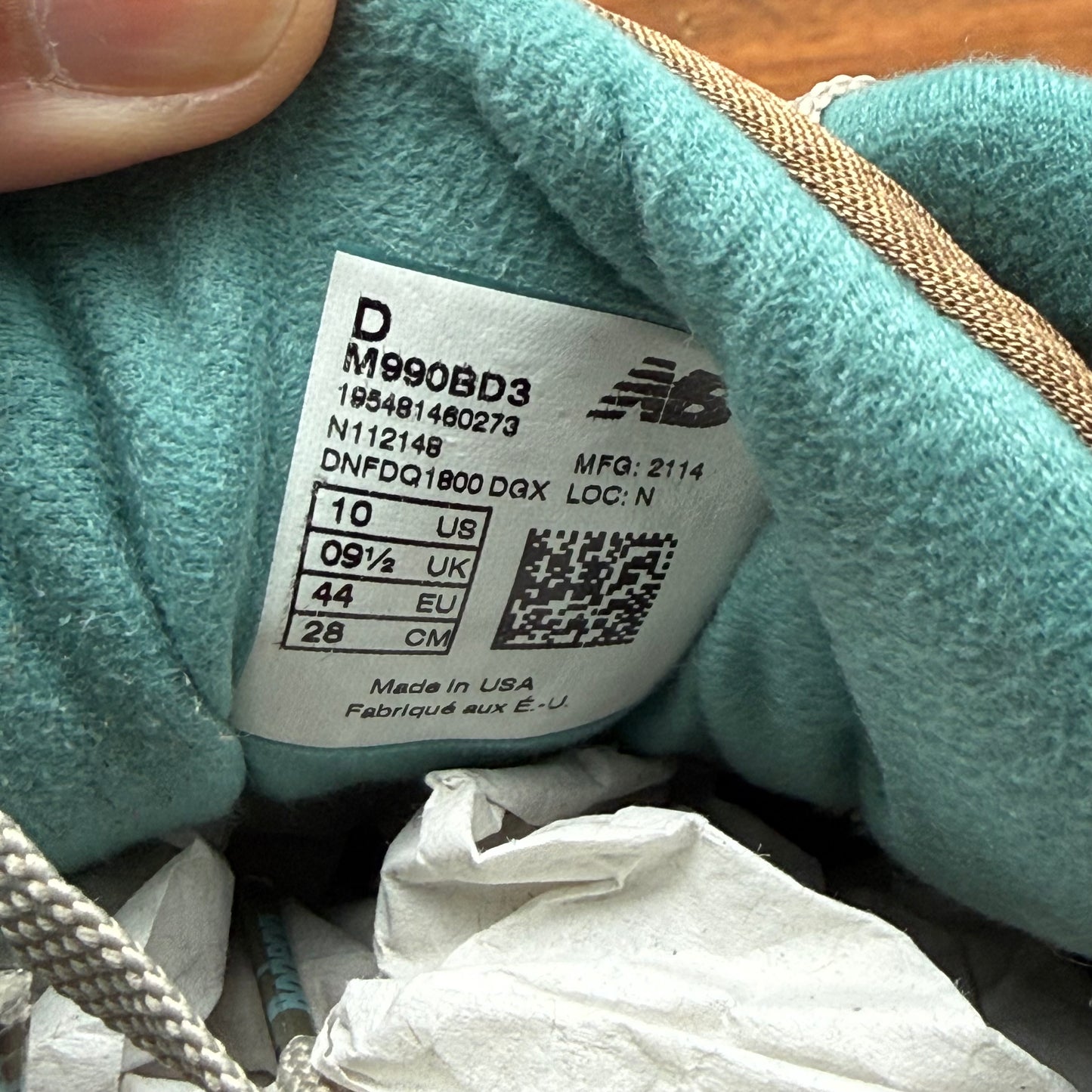 Talla 10 - New Balance Bodega x 990v3 Made In USA 'Anniversary' (Usado)