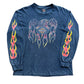 Groß - Vintage Harley Flame Langarmshirt