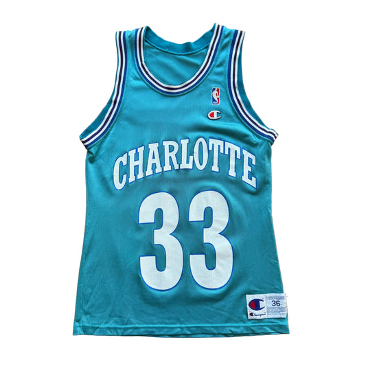 Small - Vintage Champion Alonzo Mourning Hornets Jersey
