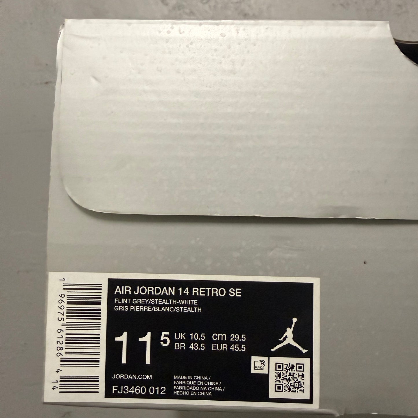 Size 11.5 - Jordan 14 Retro 'Flint Grey' (Used)