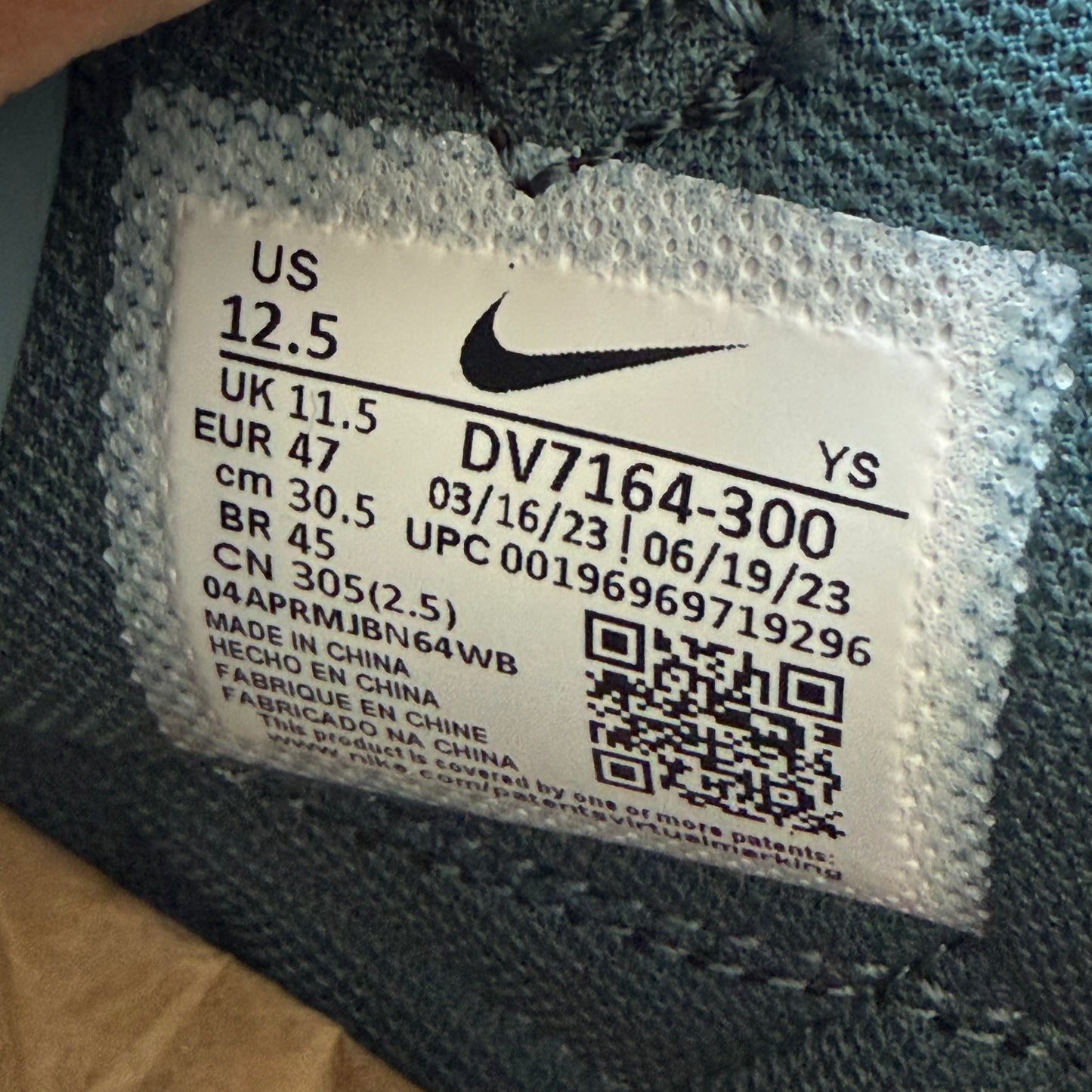 Size 12.5 - Cactus Plant Flea Market x Air Flea 2 'Faded Spruce' (Used)