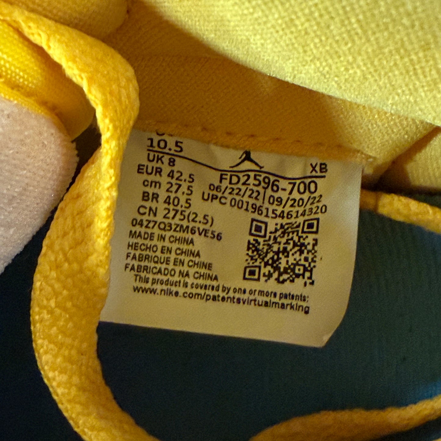 Size 10.5W/9M - Wmns Jordan 1 Retro High OG 'Reverse Laney' (Used)