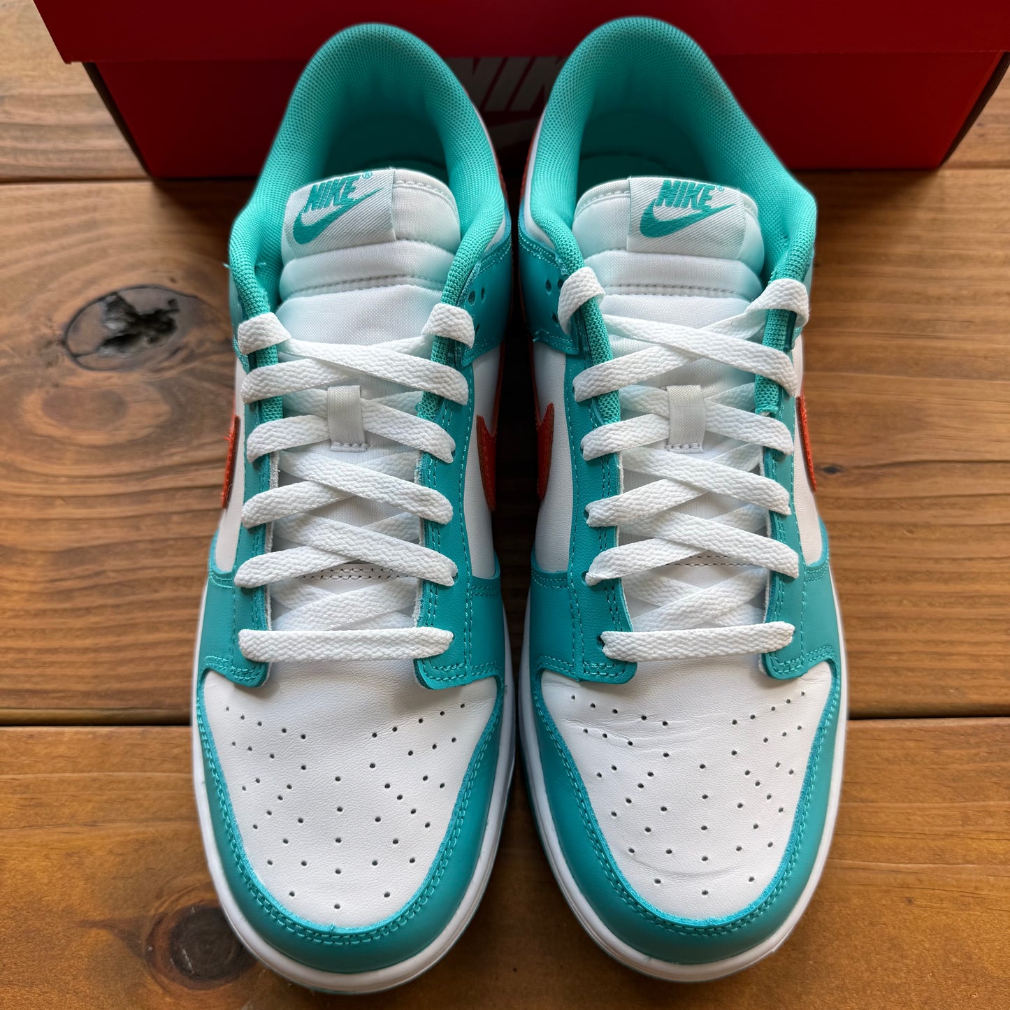 SIZE 10 - Dunk Low 'Miami Dolphins' (Used)
