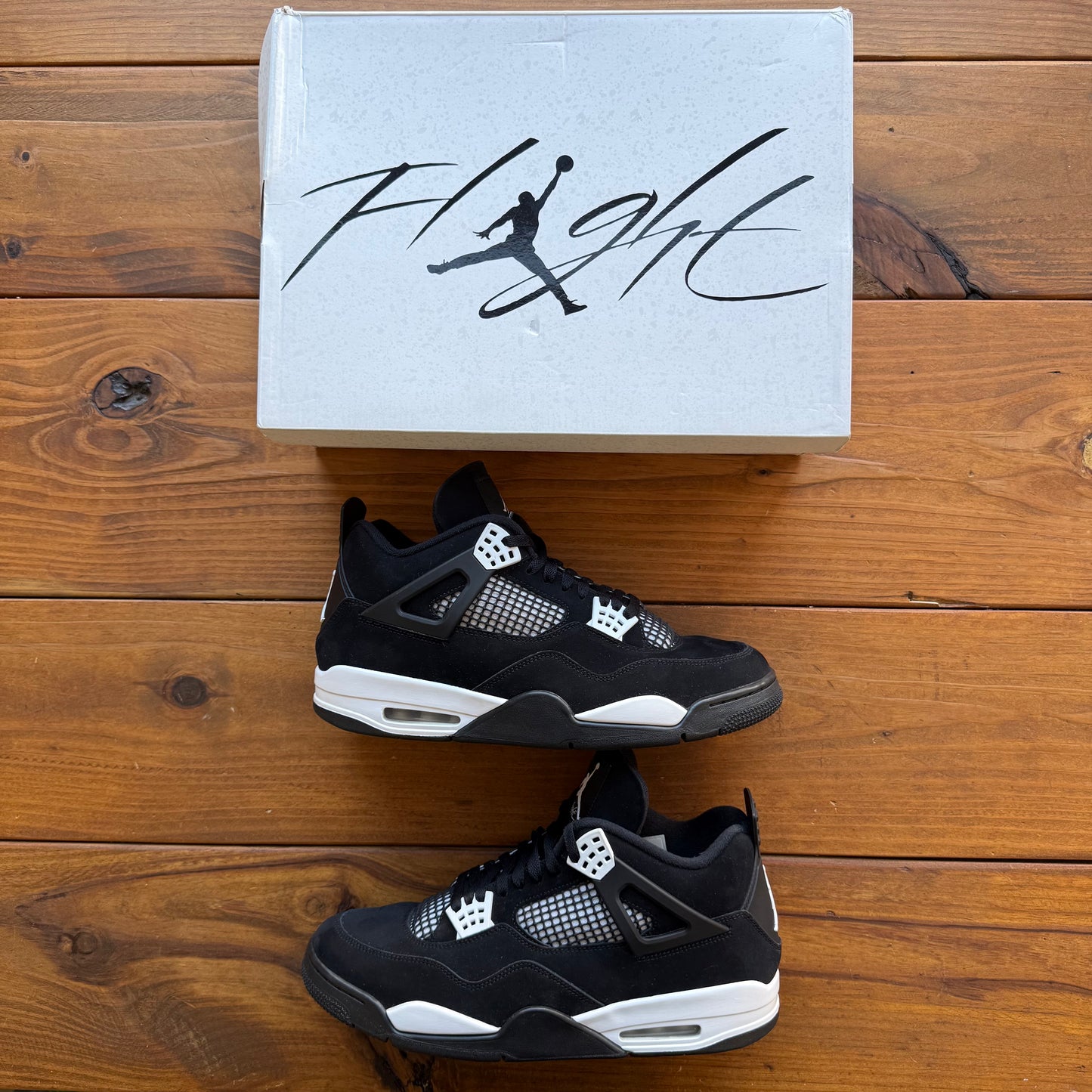 Talla 13 - Jordan 4 Retro 'White Thunder' (Usadas)
