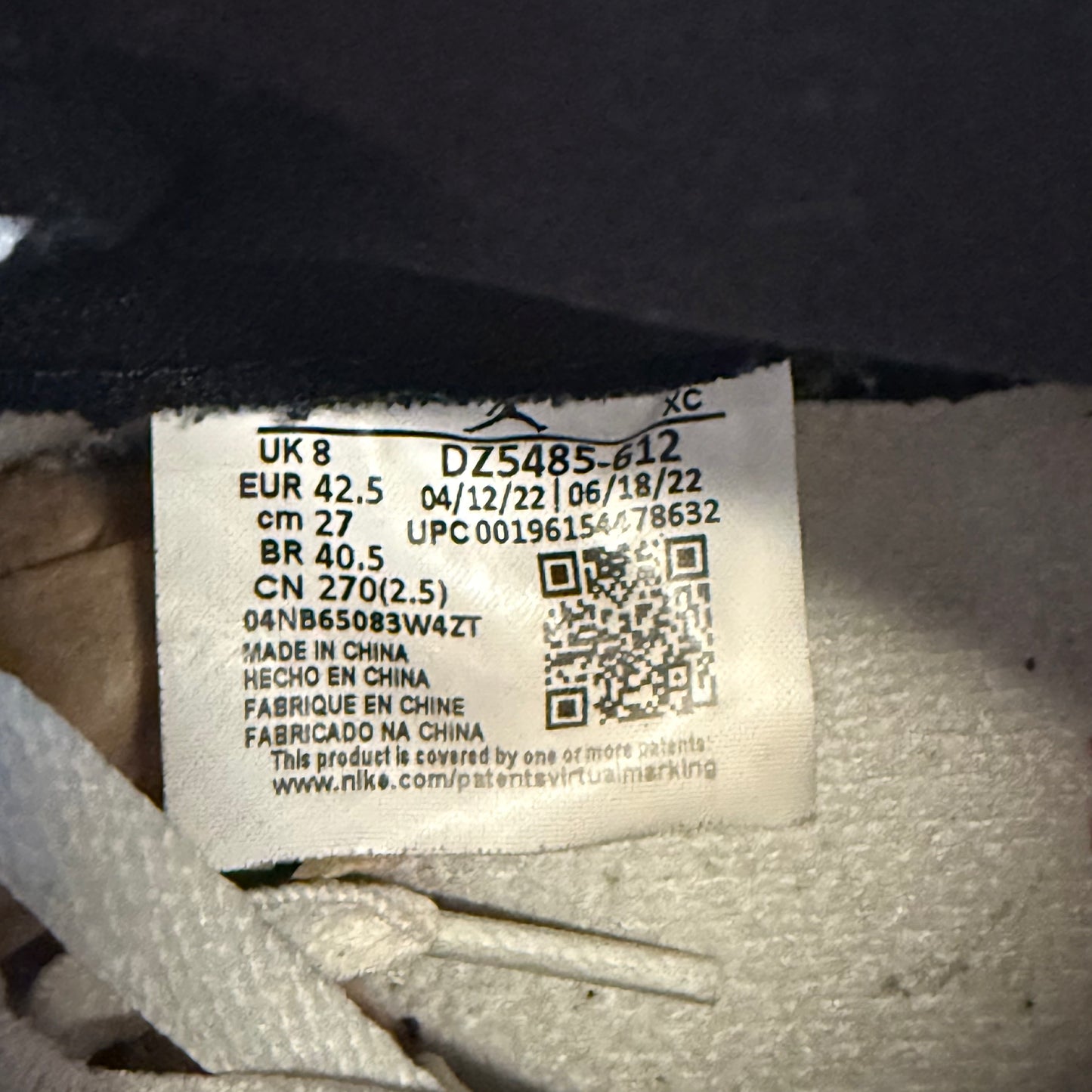 Size 9 - Jordan 1 Retro High OG 'Chicago Lost & Found' (Used)