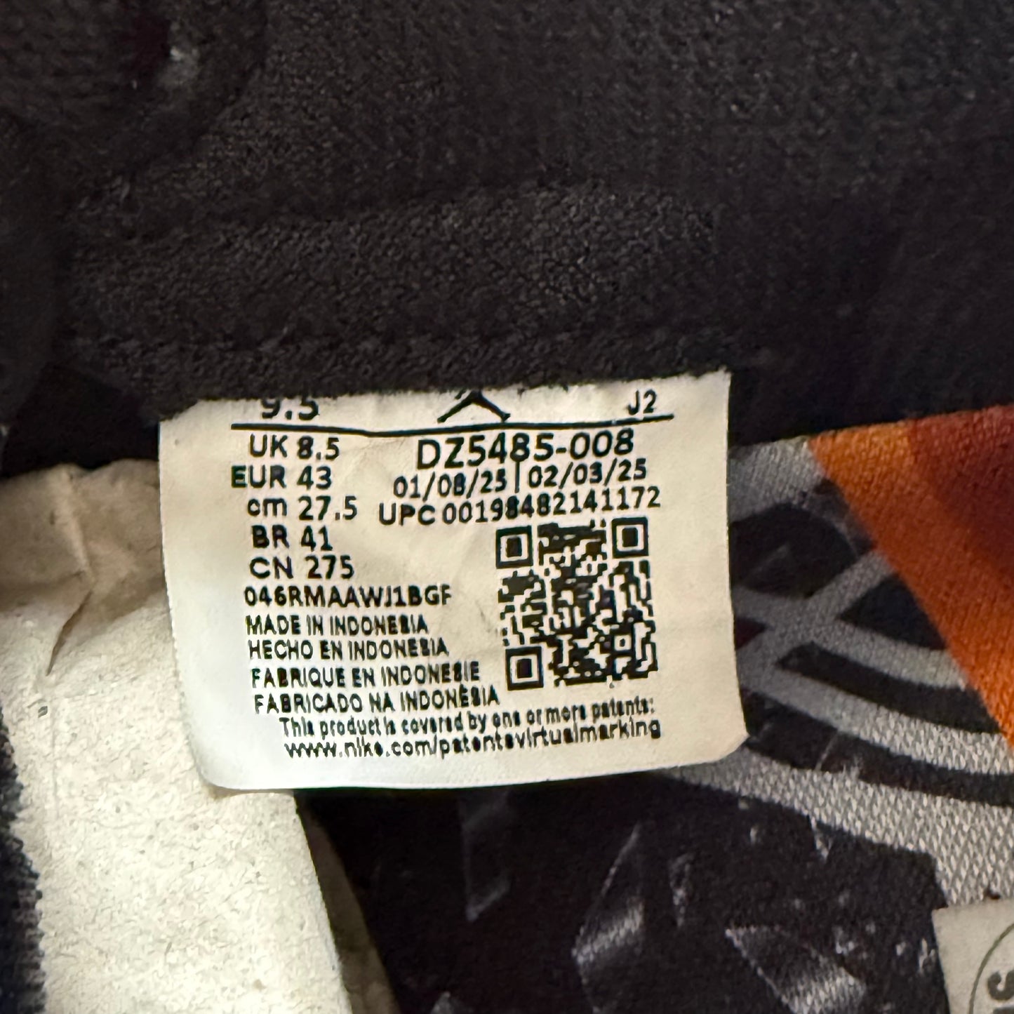 Size 9.5 - Jordan 1 Retro High OG 'Shattered Backboard' 2025 (Used)