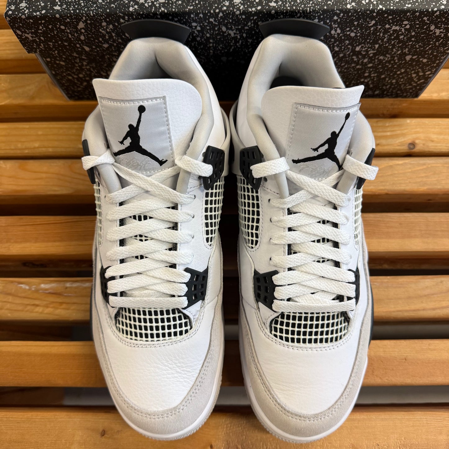 Size 10 - Jordan 4 Retro 'Military Black' (Used)