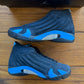 Größe 9 - Jordan 14 Retro 'Black University Blue' 2026 (Gebraucht)