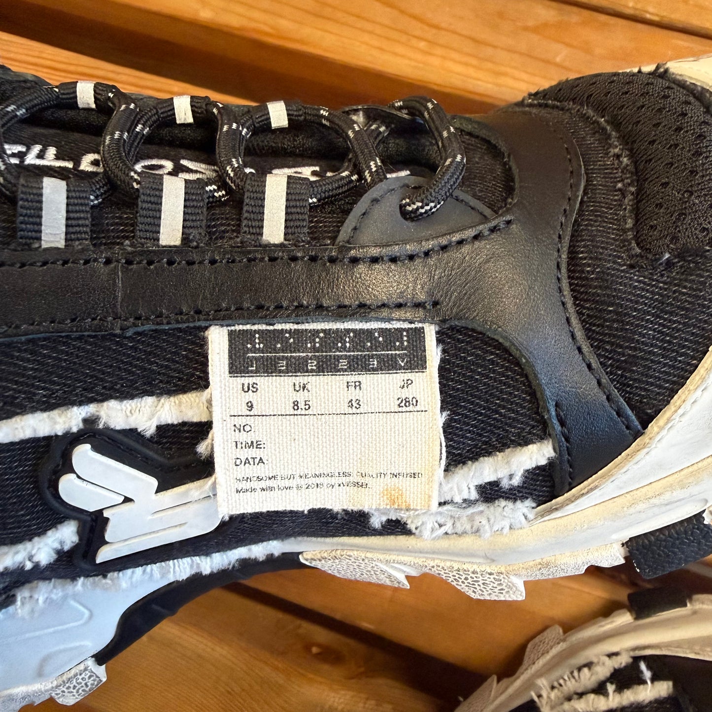 Size 9 - Sicko x Vessel Hiking Shoes Black/White (Used)