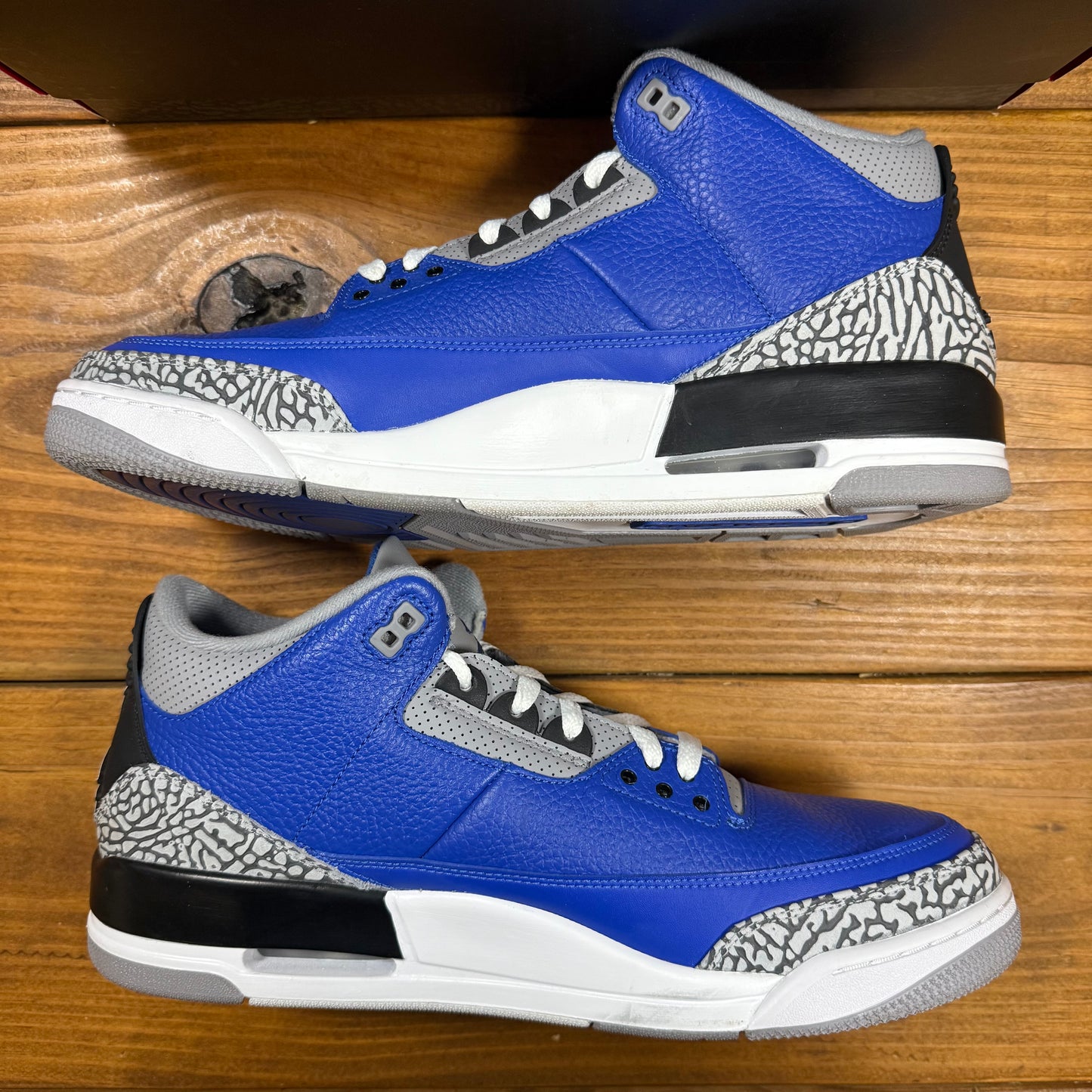 SIZE 14 - Jordan 3 Retro 'Varsity Royal' (Used)