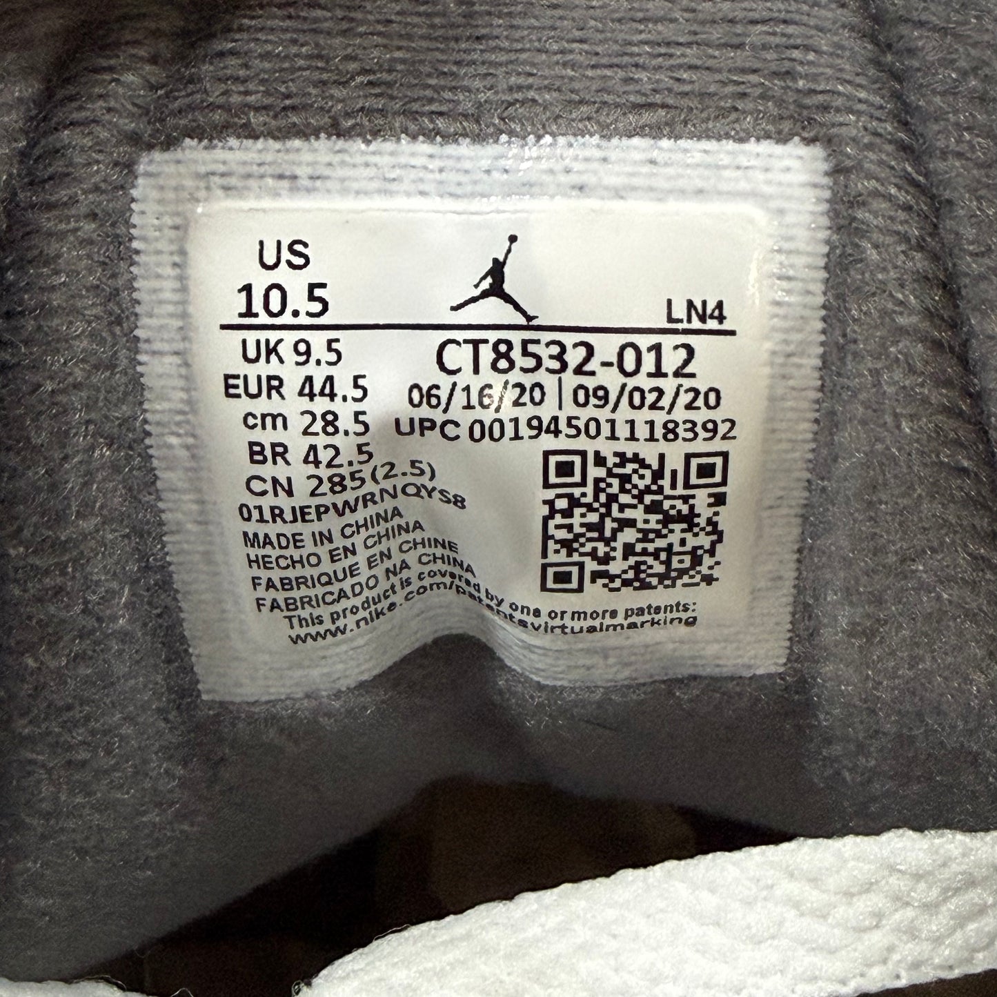 SIZE 10.5 - Jordan 3 Retro 'Cool Grey' 2021 (Used)