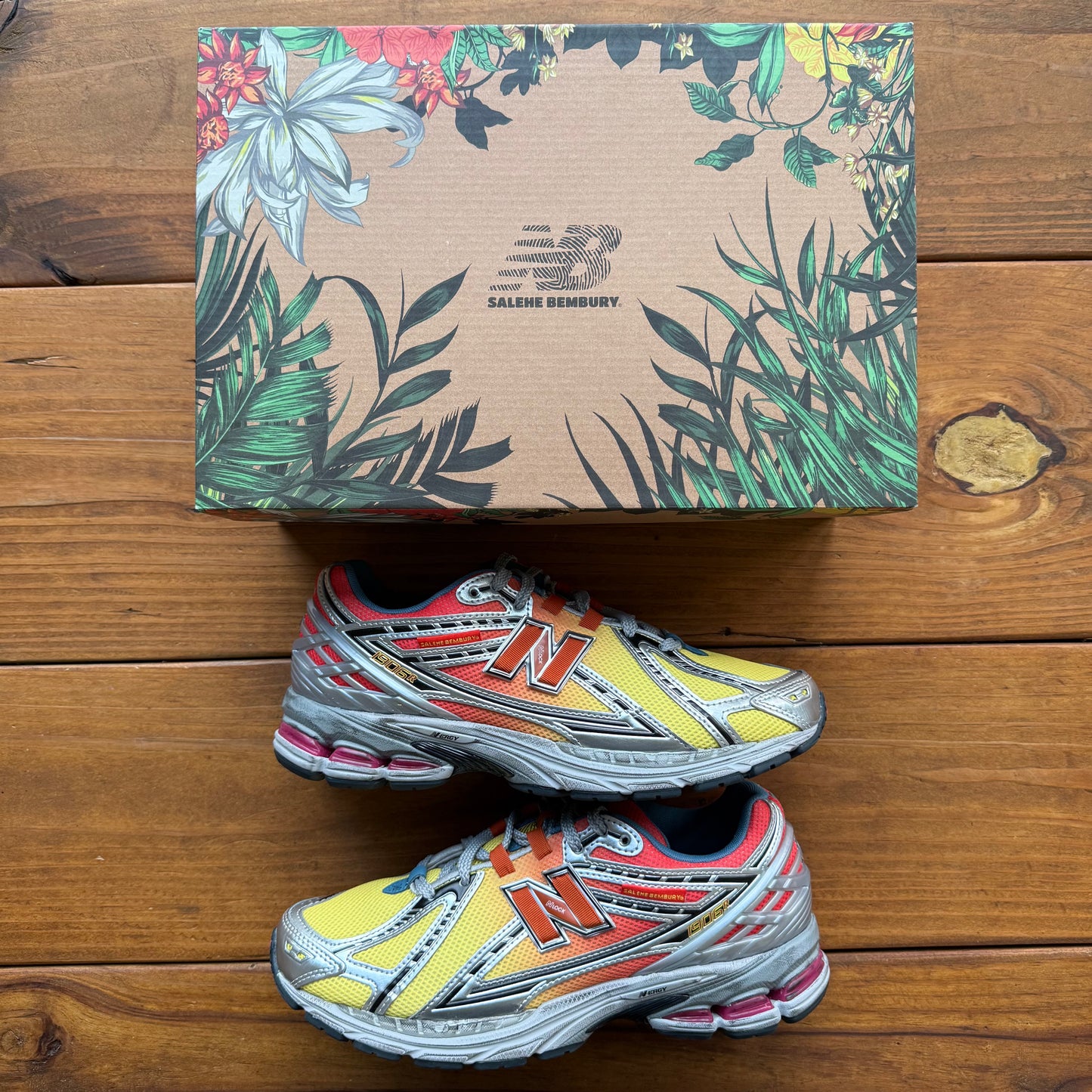 Size 10 - New Balance Salehe Bembury x 1906R 'Heat Be Hot Pack - Lava' (Used)