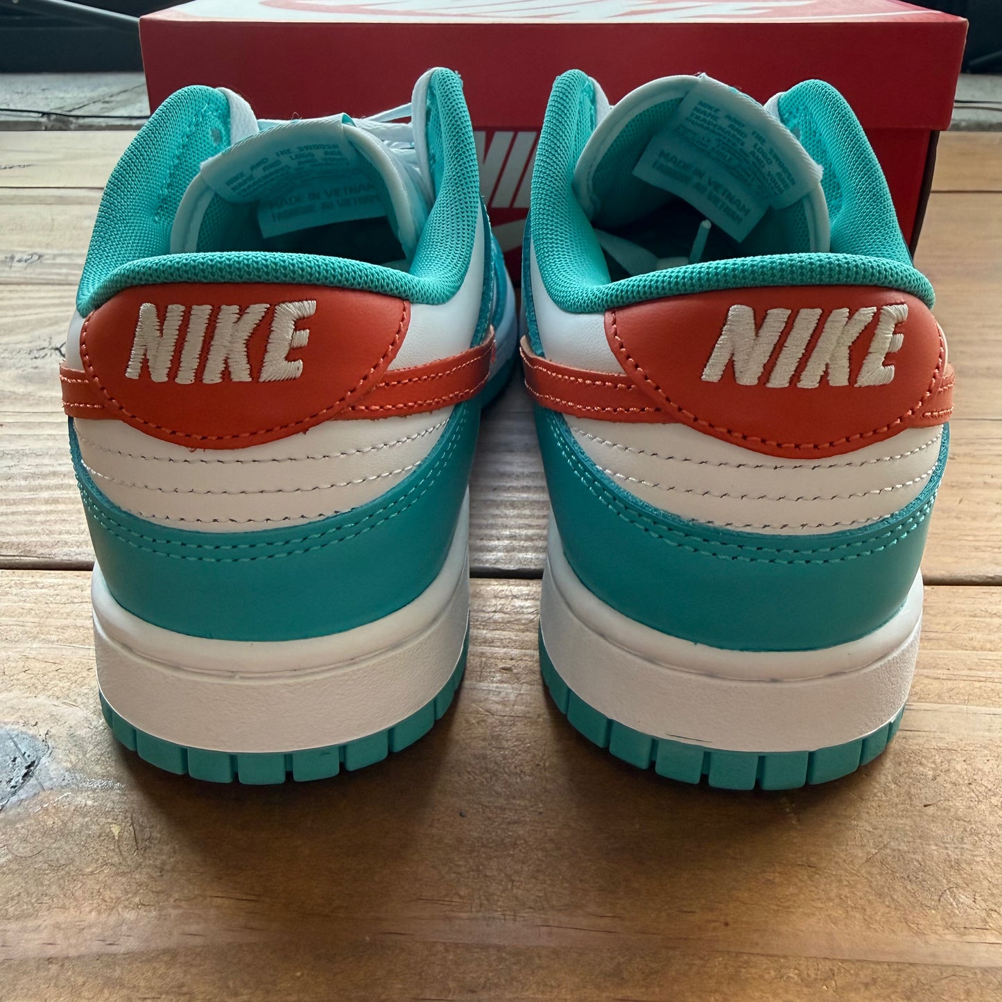 SIZE 10 - Dunk Low 'Miami Dolphins' (Used)