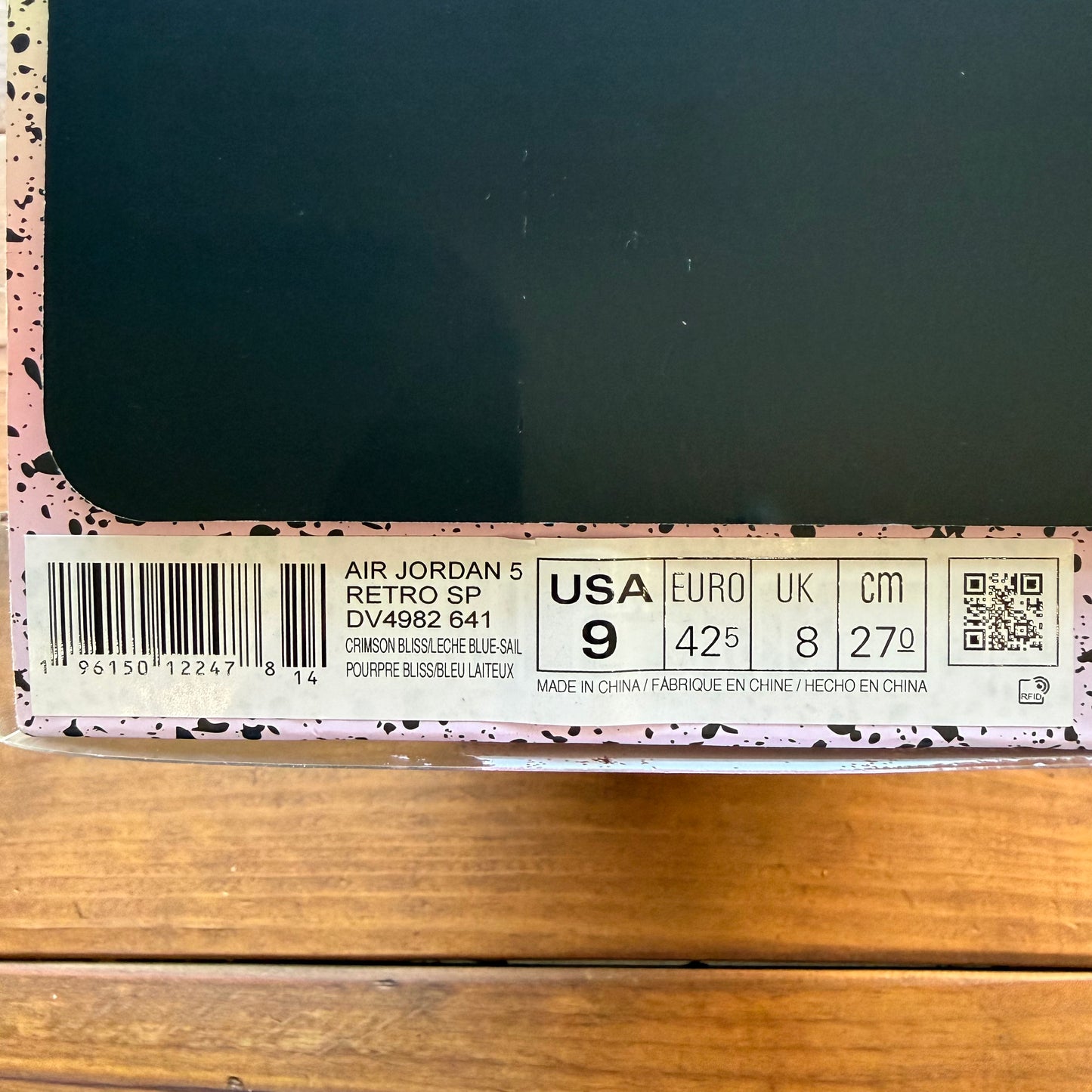 Size 9 - DJ Khaled x Jordan 5 Retro 'We The Best - Crimson Bliss' (Used)