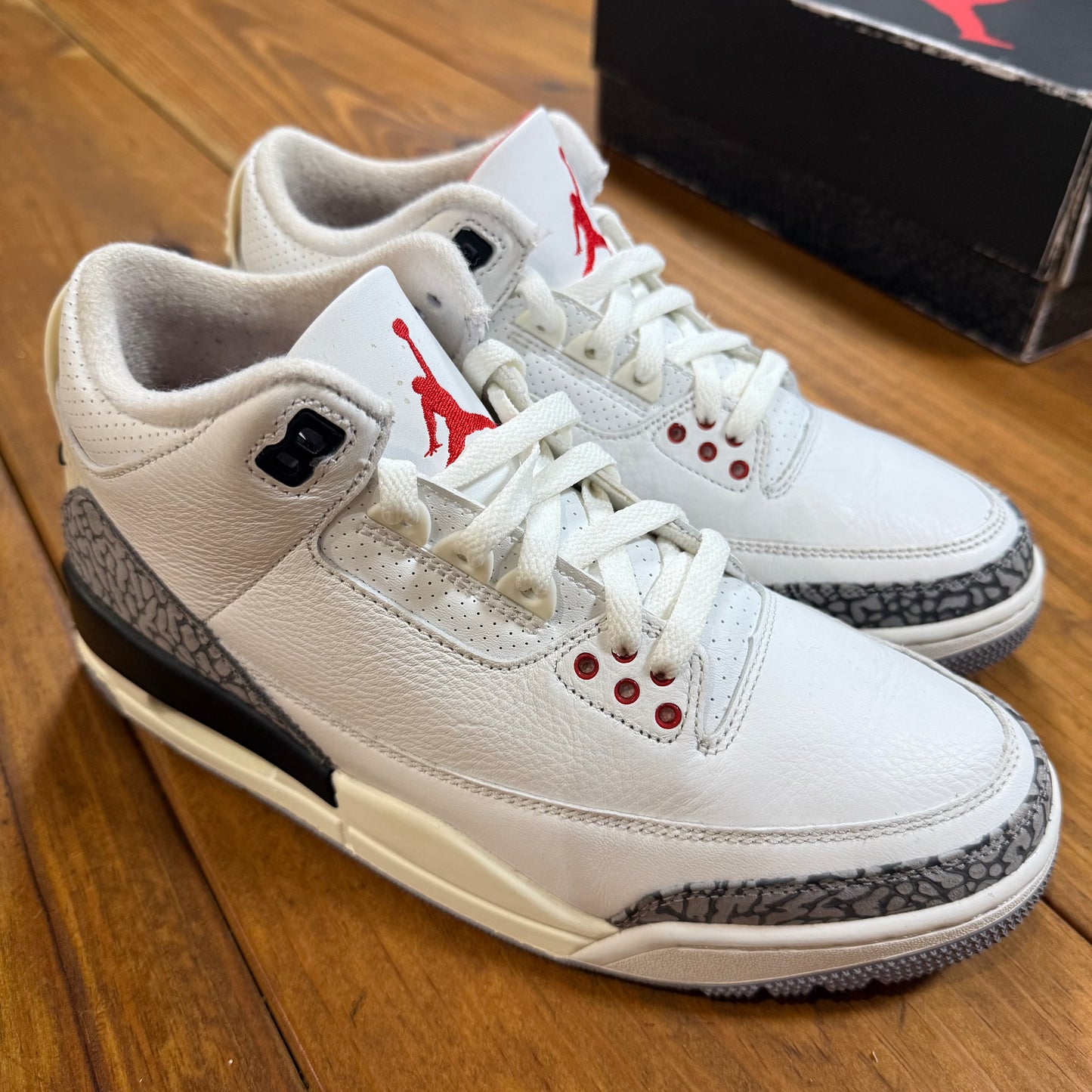 SIZE 7.5 - Jordan 3 Retro 'White Cement Reimagined' (Used)