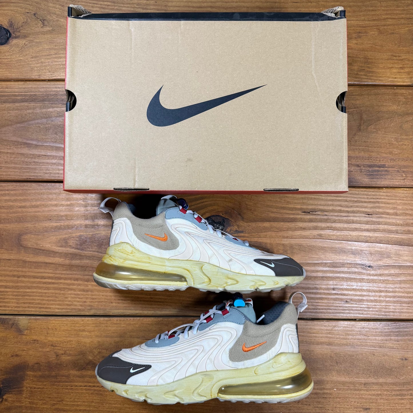 SIZE 13 - Travis Scott x Air Max 270 React ENG 'Cactus Trails' (Used)