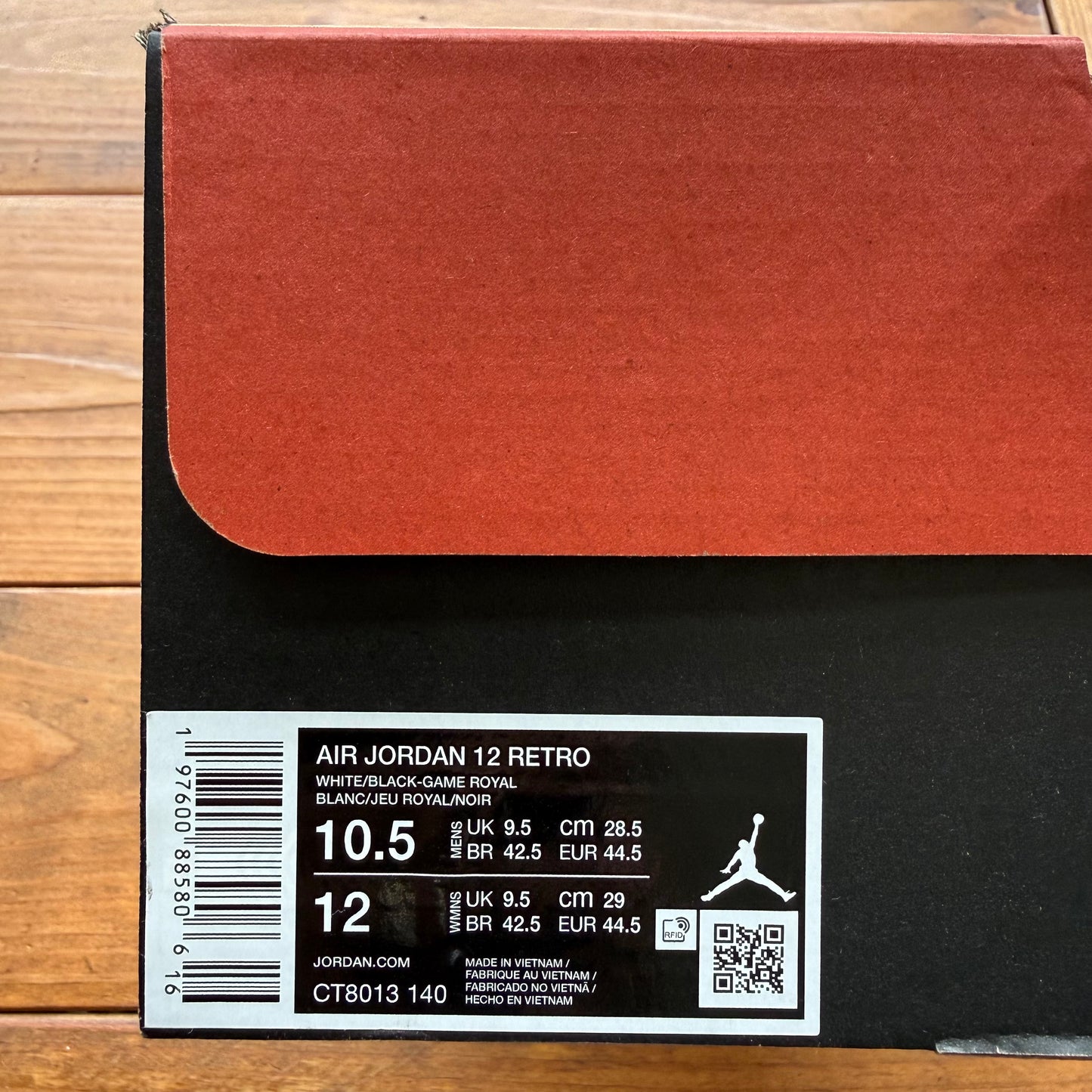 Talla 10.5 - Jordan 12 Retro 'Blueberry' (Usado)