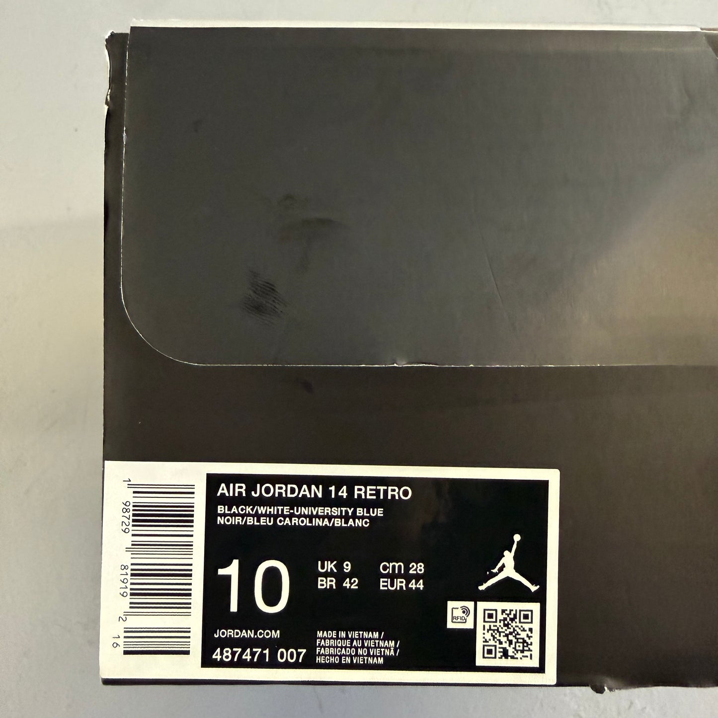 Size 10 - Jordan 14 Retro 'Black University Blue' 2026 (Used)