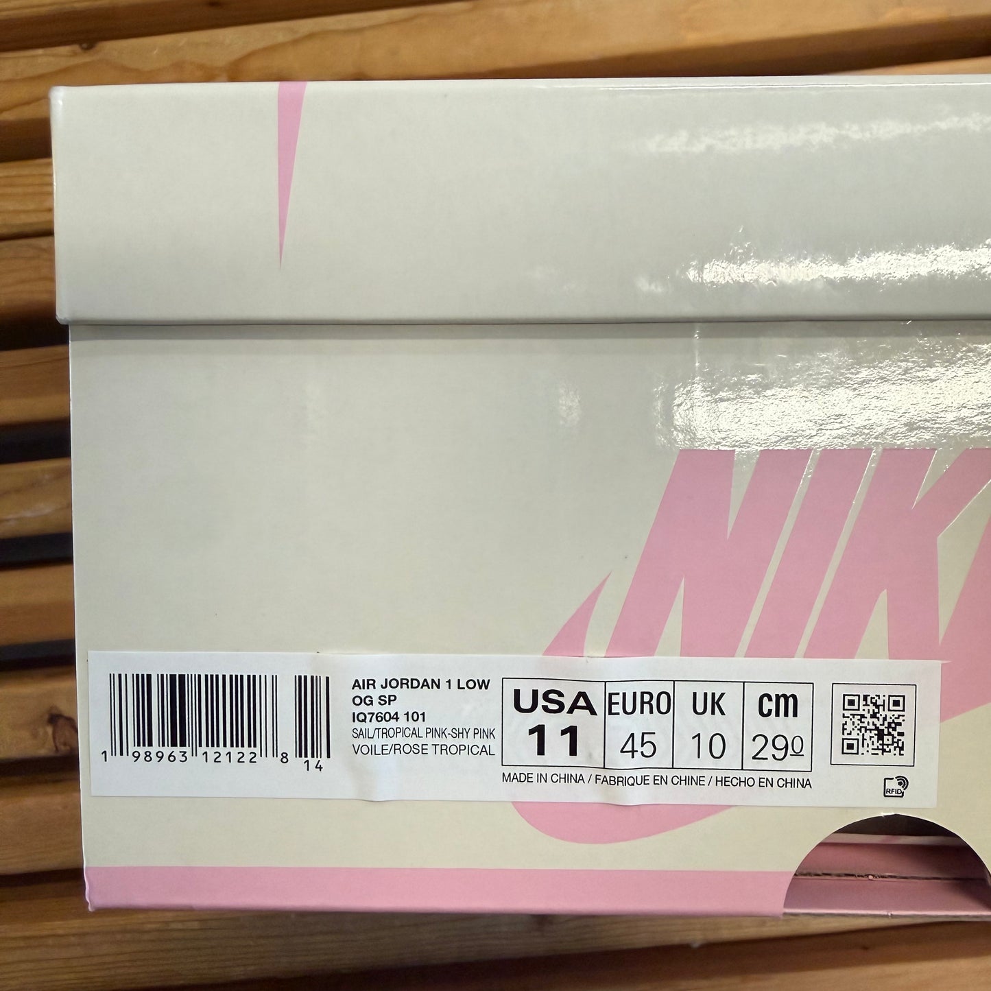 Size 11 - Travis Scott x Jordan 1 Retro Low OG 'Sail Tropical Pink' (Used)