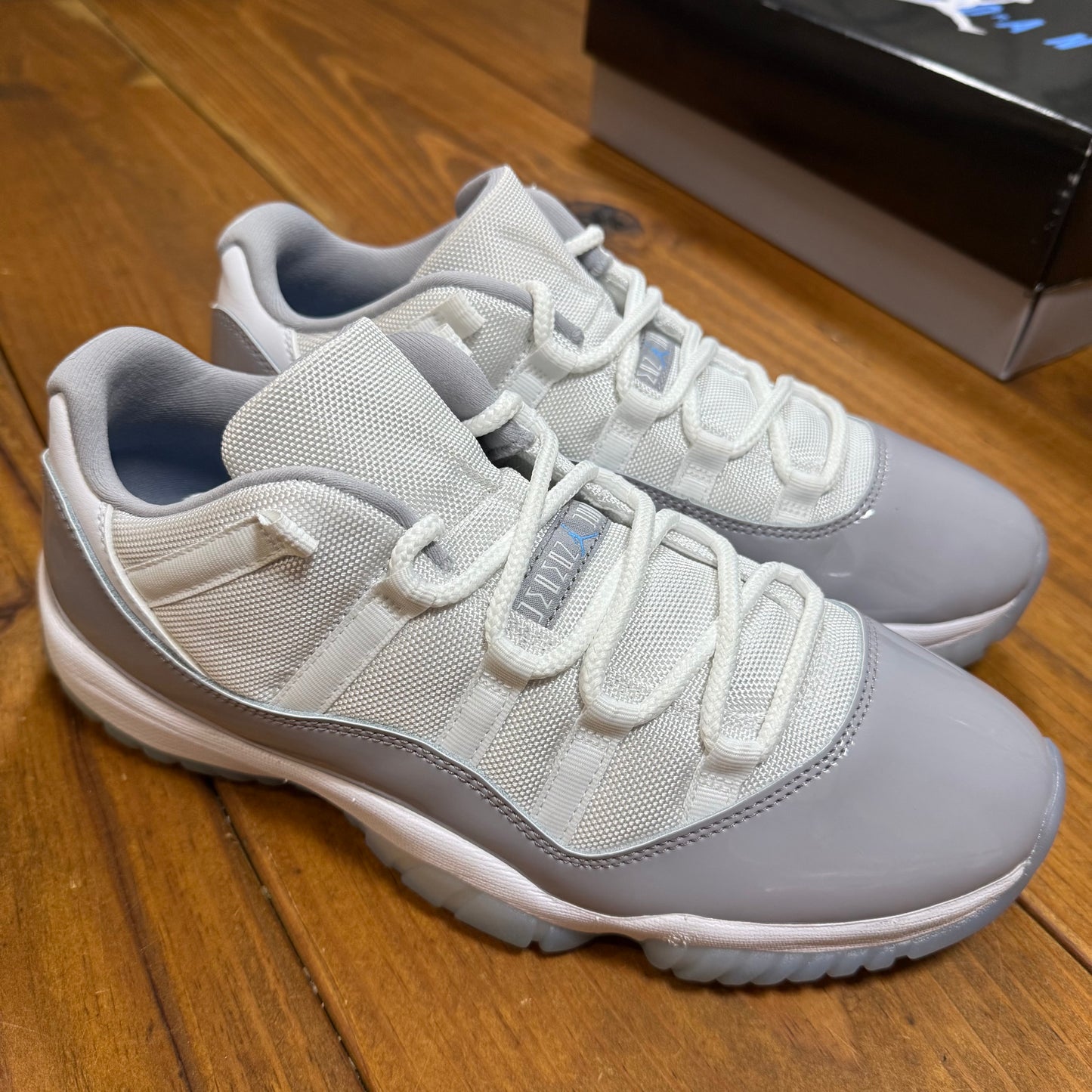 SIZE 10 - Jordan 11 Retro Low 'Cement Grey' (Used)