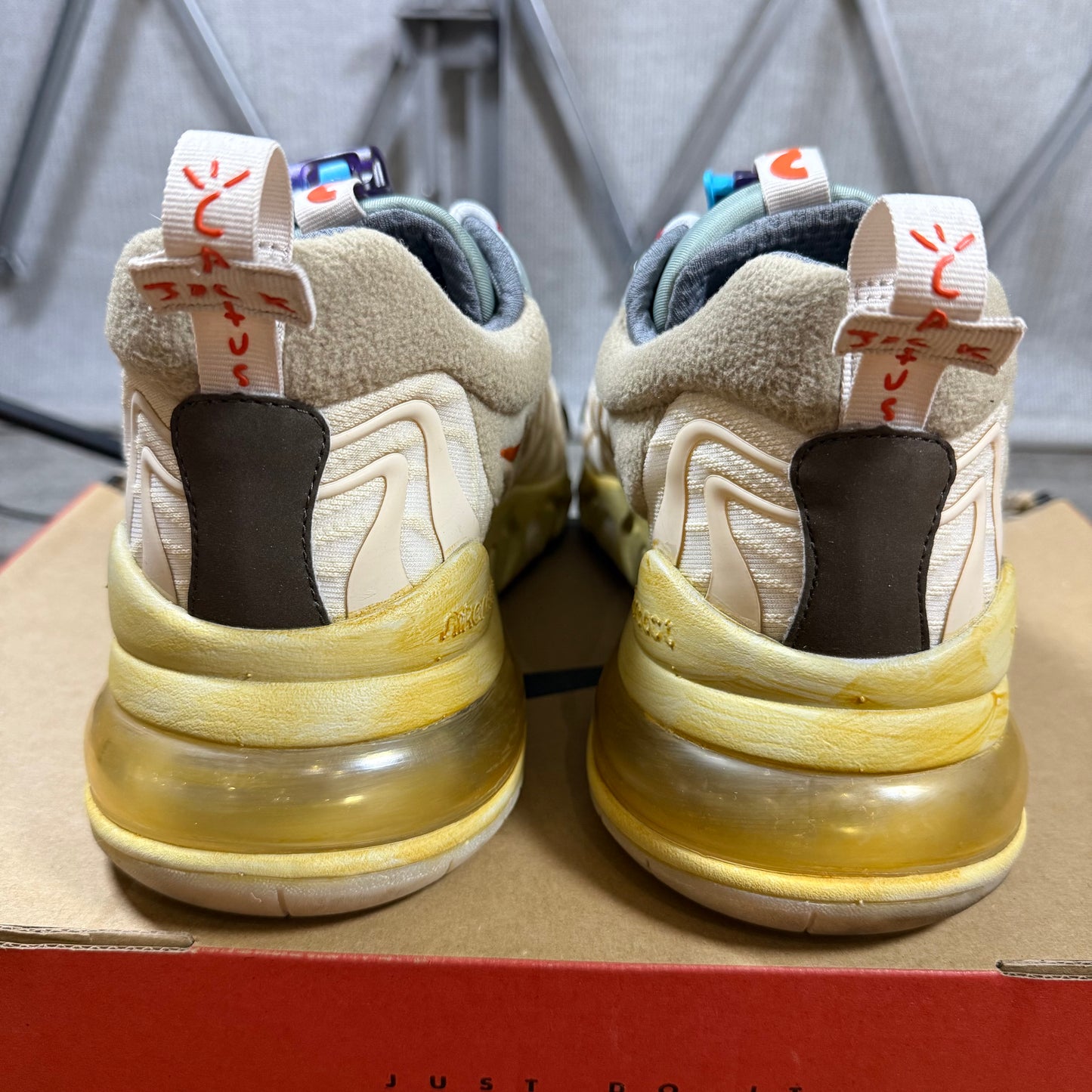SIZE 13 - Travis Scott x Air Max 270 React ENG 'Cactus Trails' (Used)